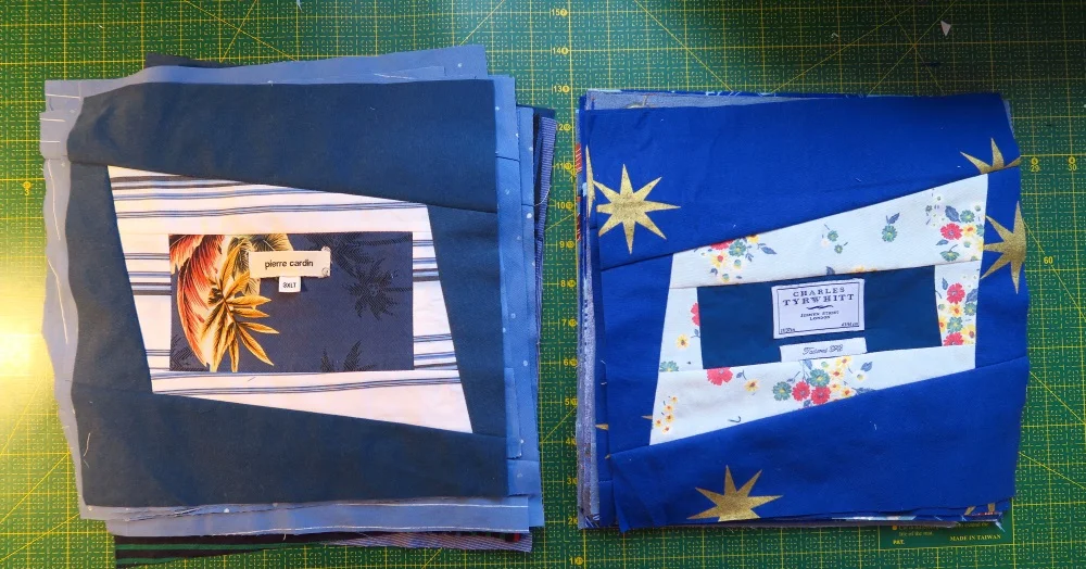 I made these so that the seams were going in opposite directions from the lights.