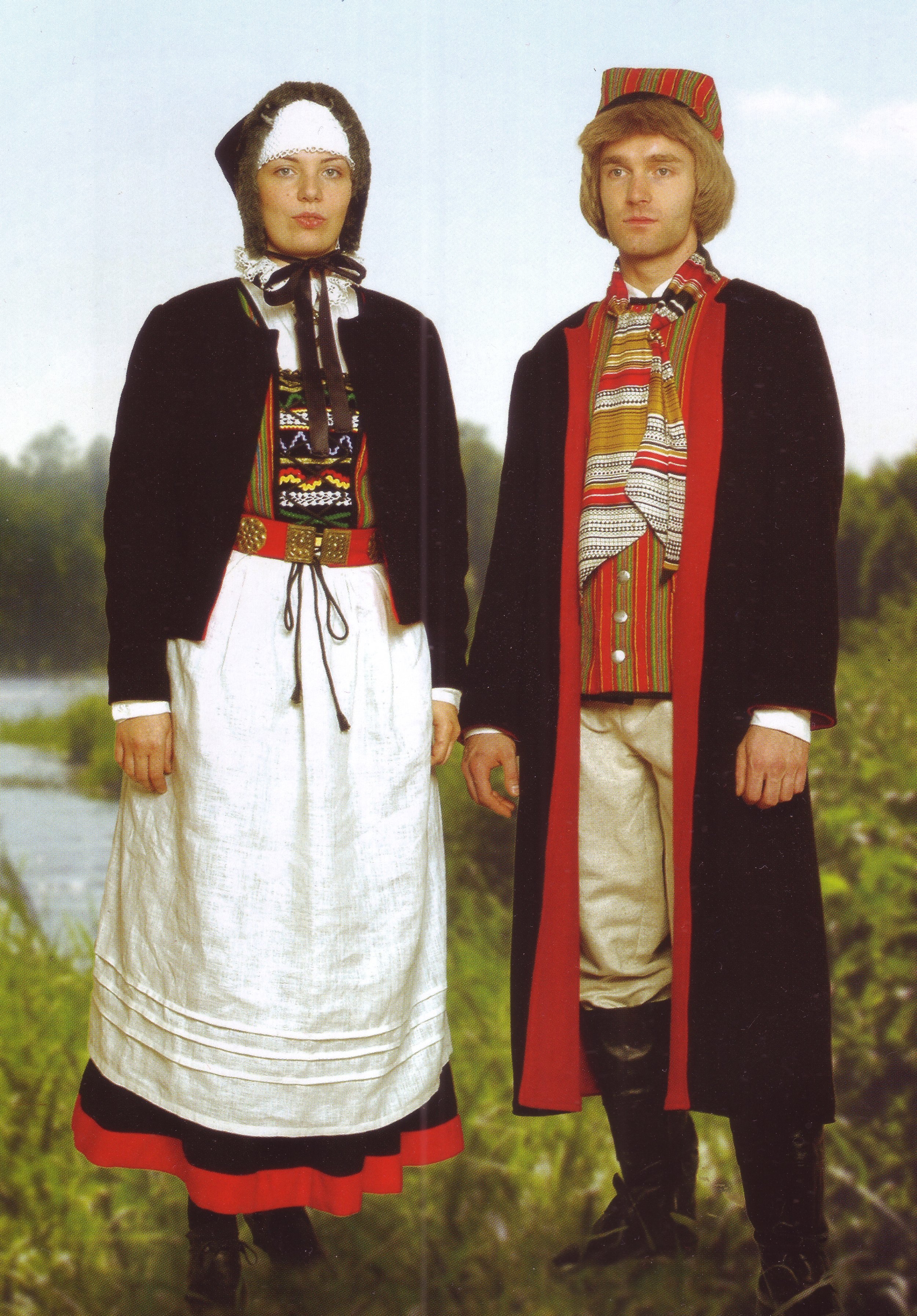 Polish Folk Costume Series Jamno Costume Quilted Twins