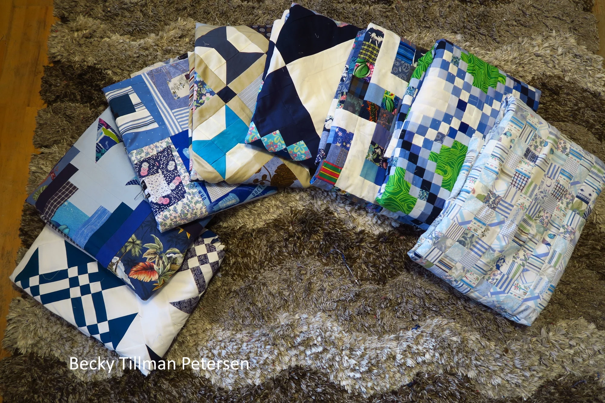 These are in order of completion with Made Ya Look on the far right.
