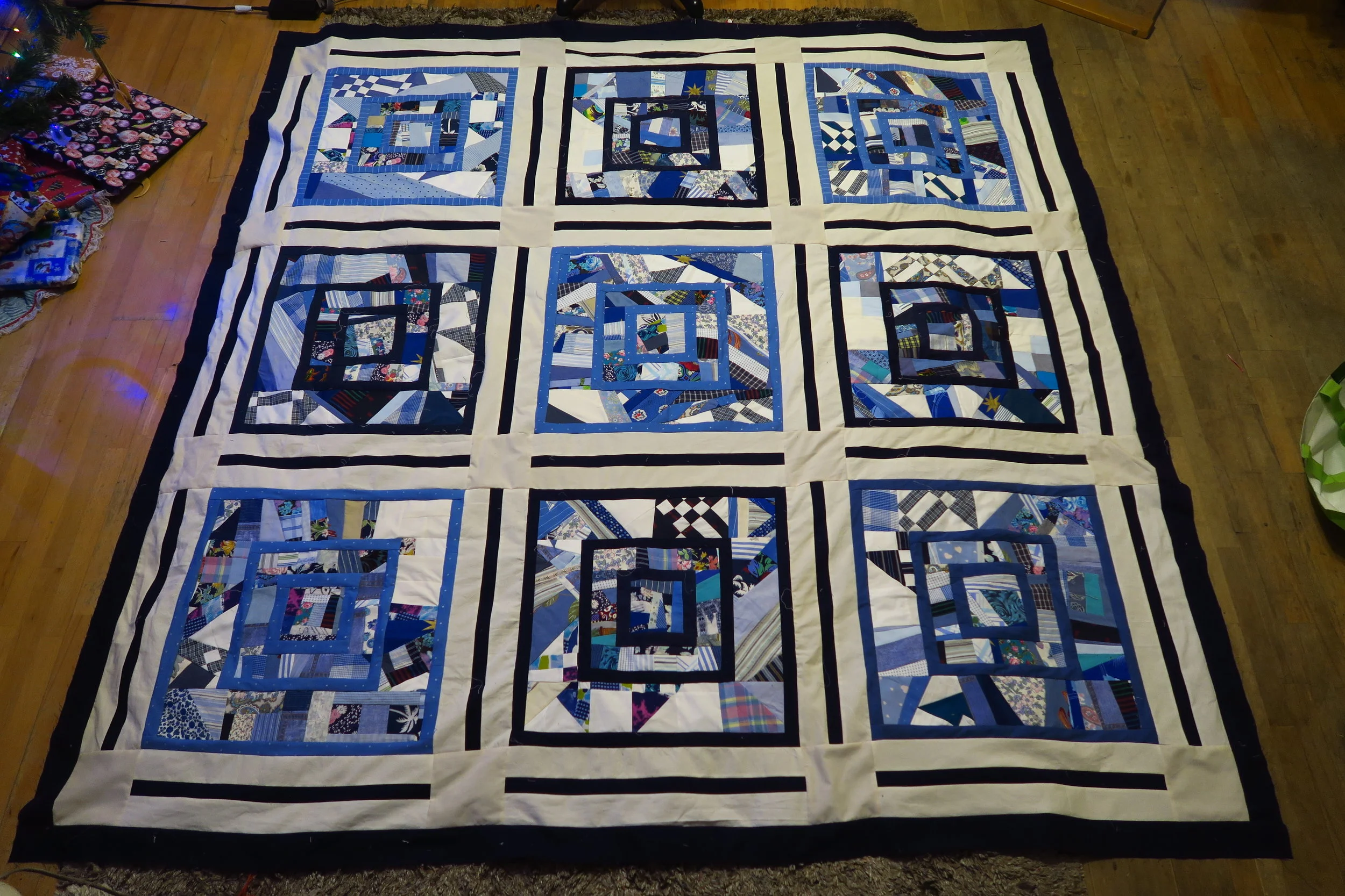 Crumbs Project update - upcycled blues