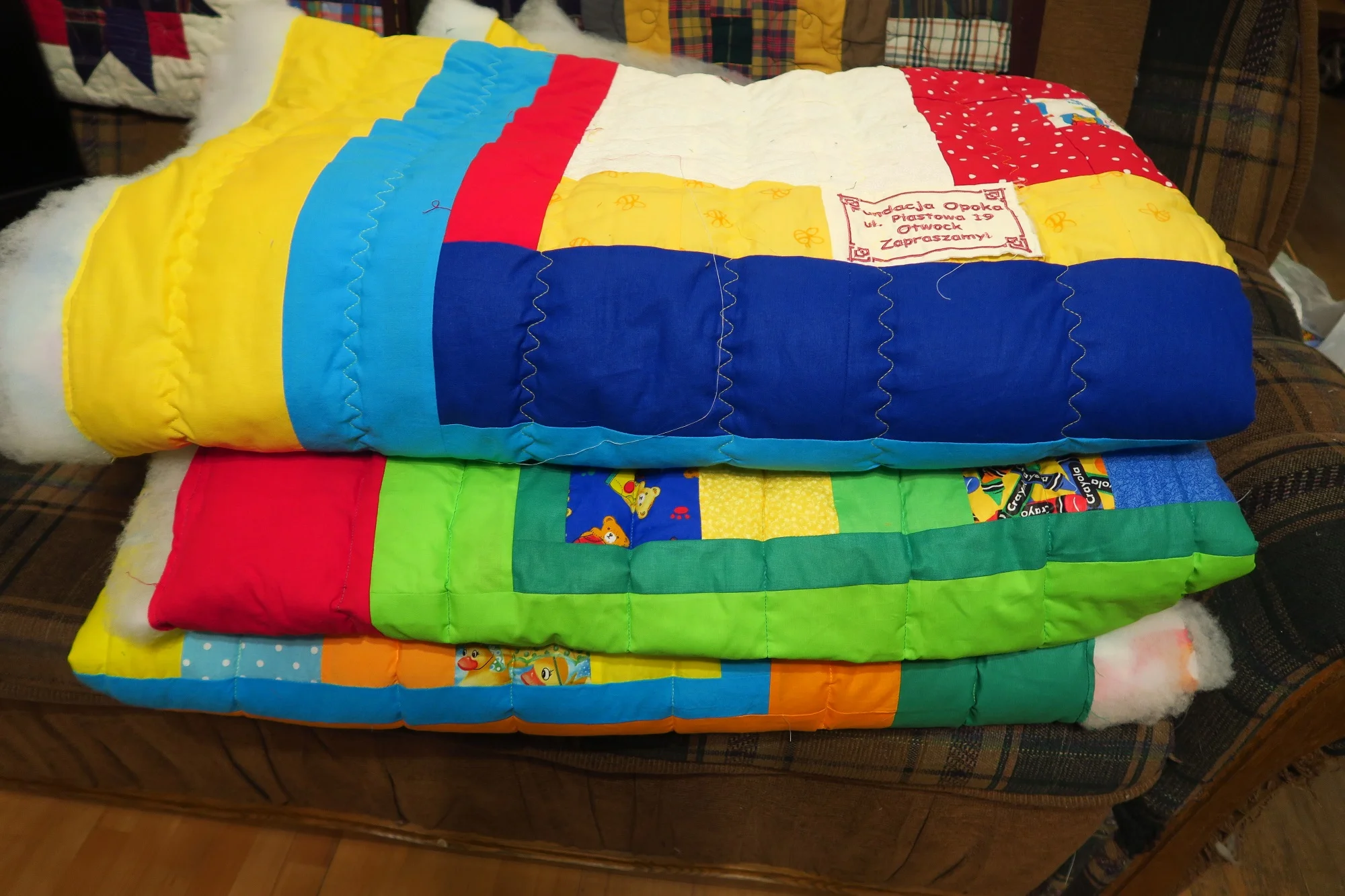 The first three quilted. 3/57!