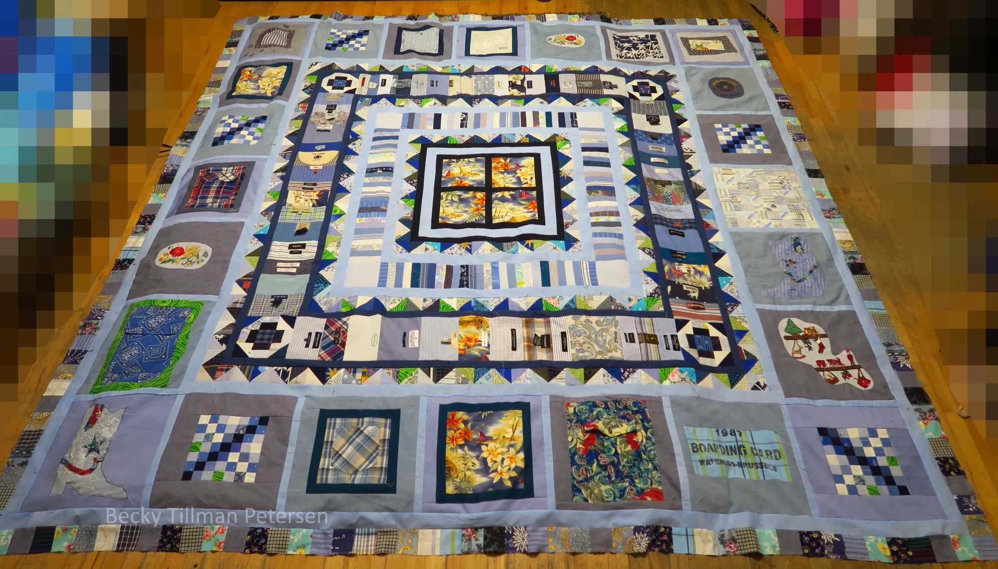 It finished at 96"x96".