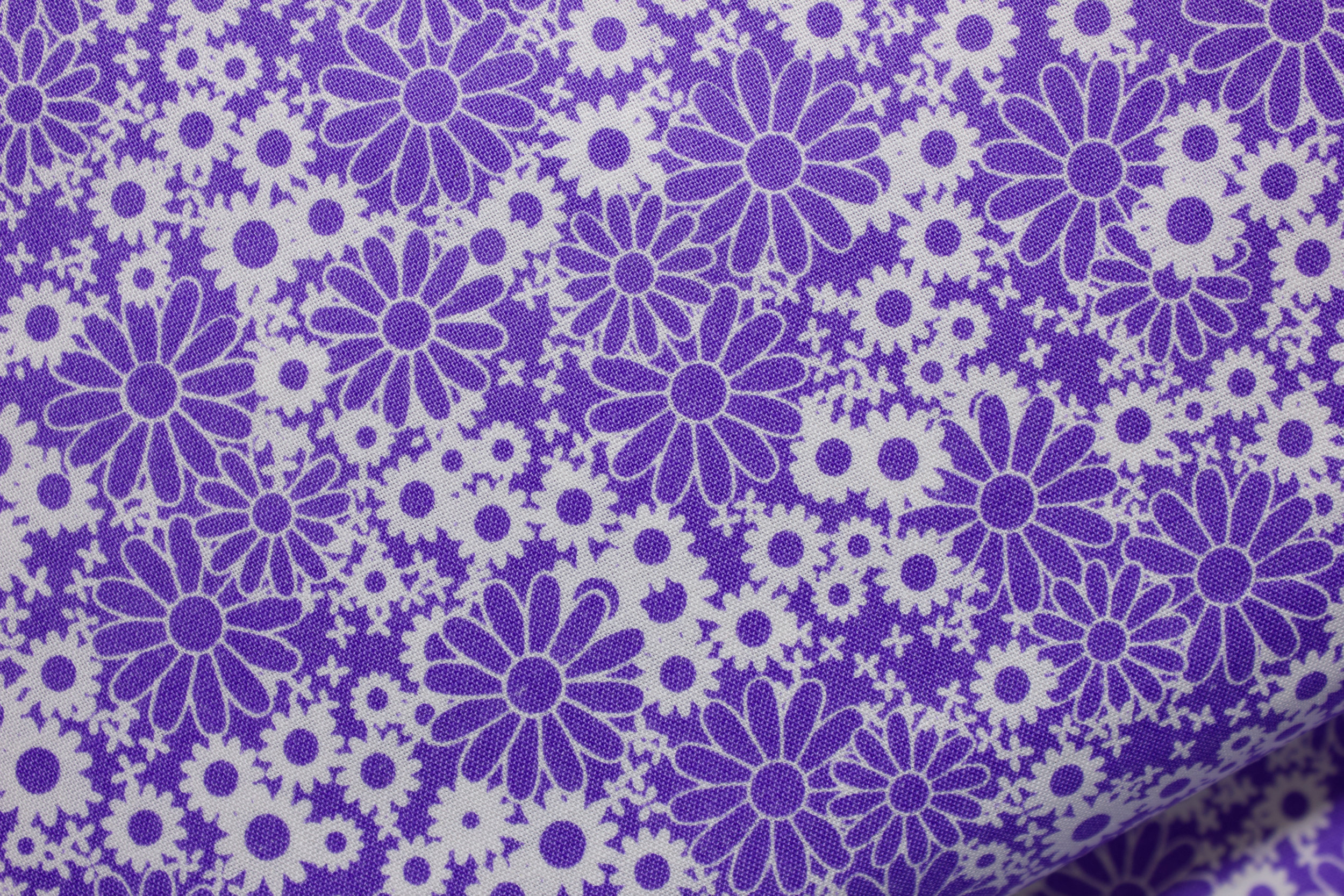 Baby Talk: Purple & White Daisies for Fabri-Quilt