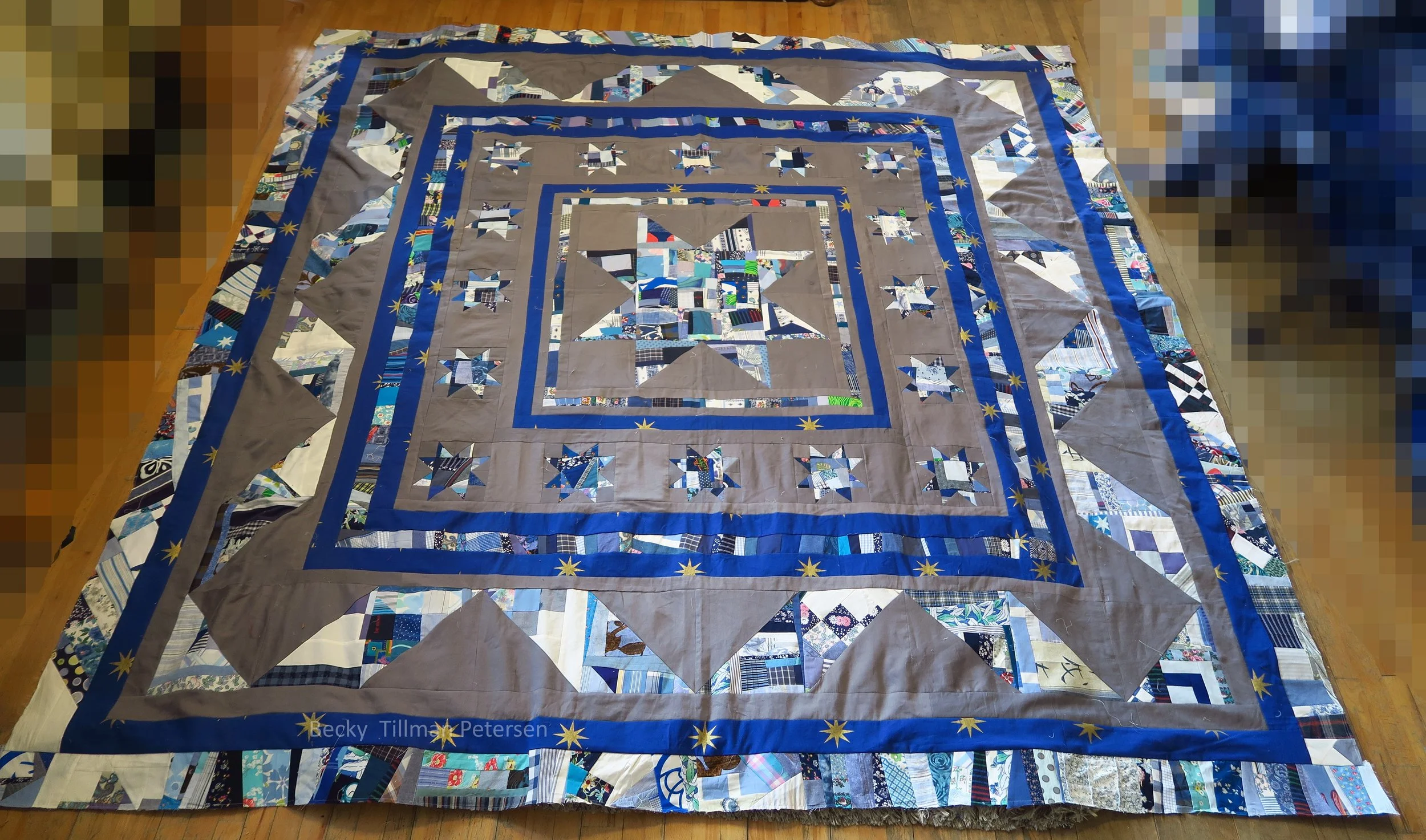 It finished right about 96"x96".