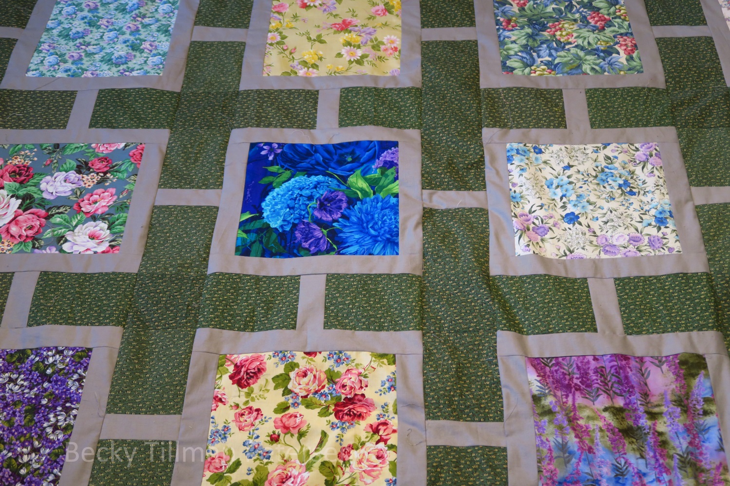 "Ela's Garden" top finished