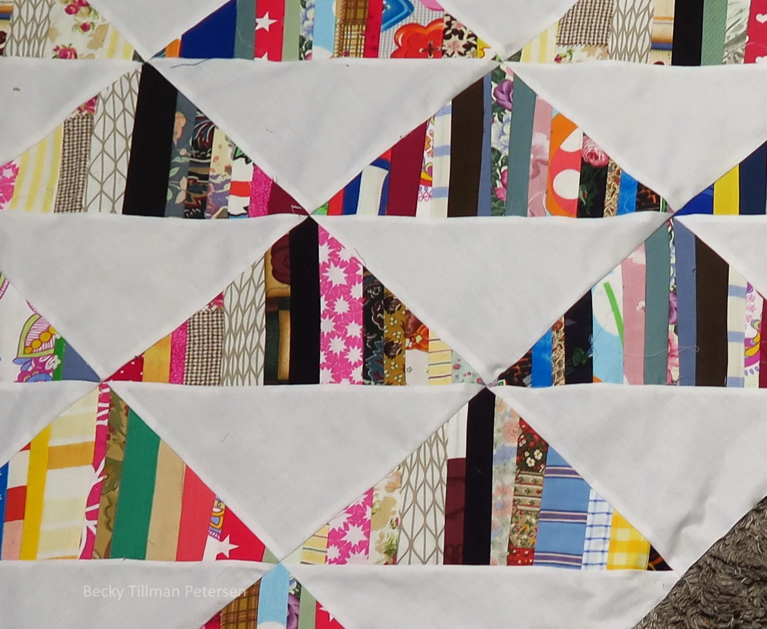 Triangles Close up in the Strings/Crumbs project