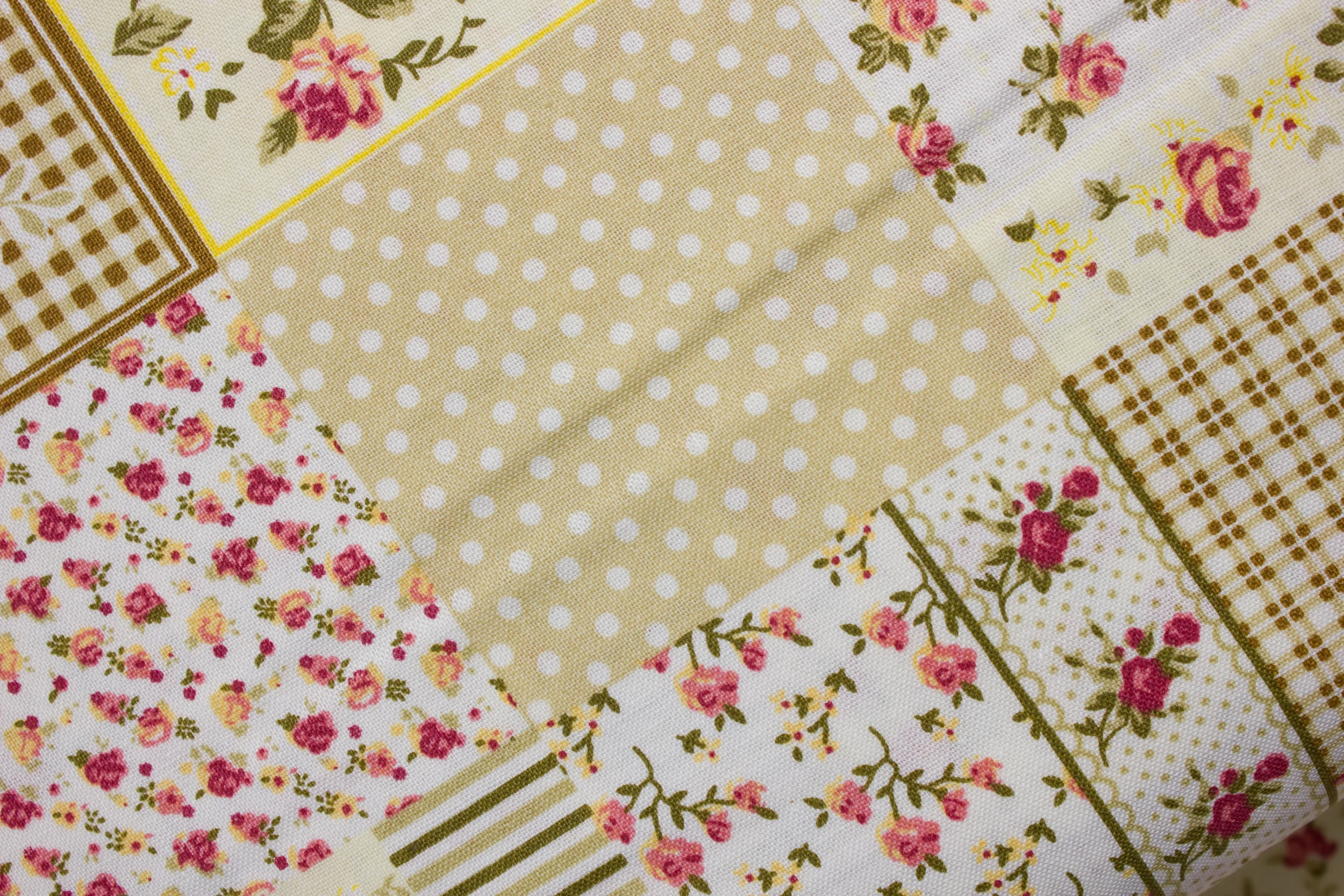 Yellow and Pink Perfect Patchwork Instant Quilt