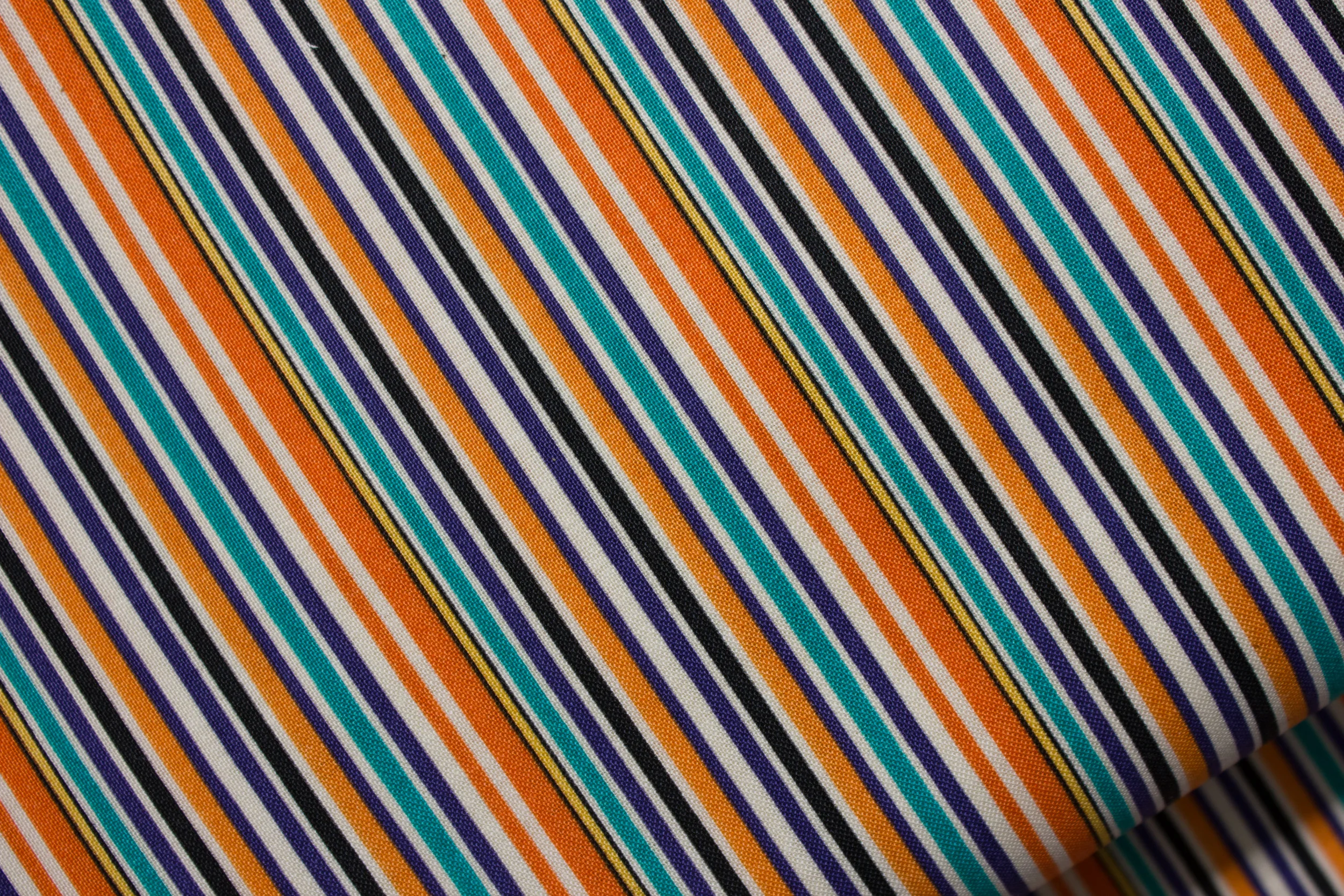 Orange, Green, Purple, Black Stripes - Trick or Treat by Carta Bella for Penny Rose Fabrics