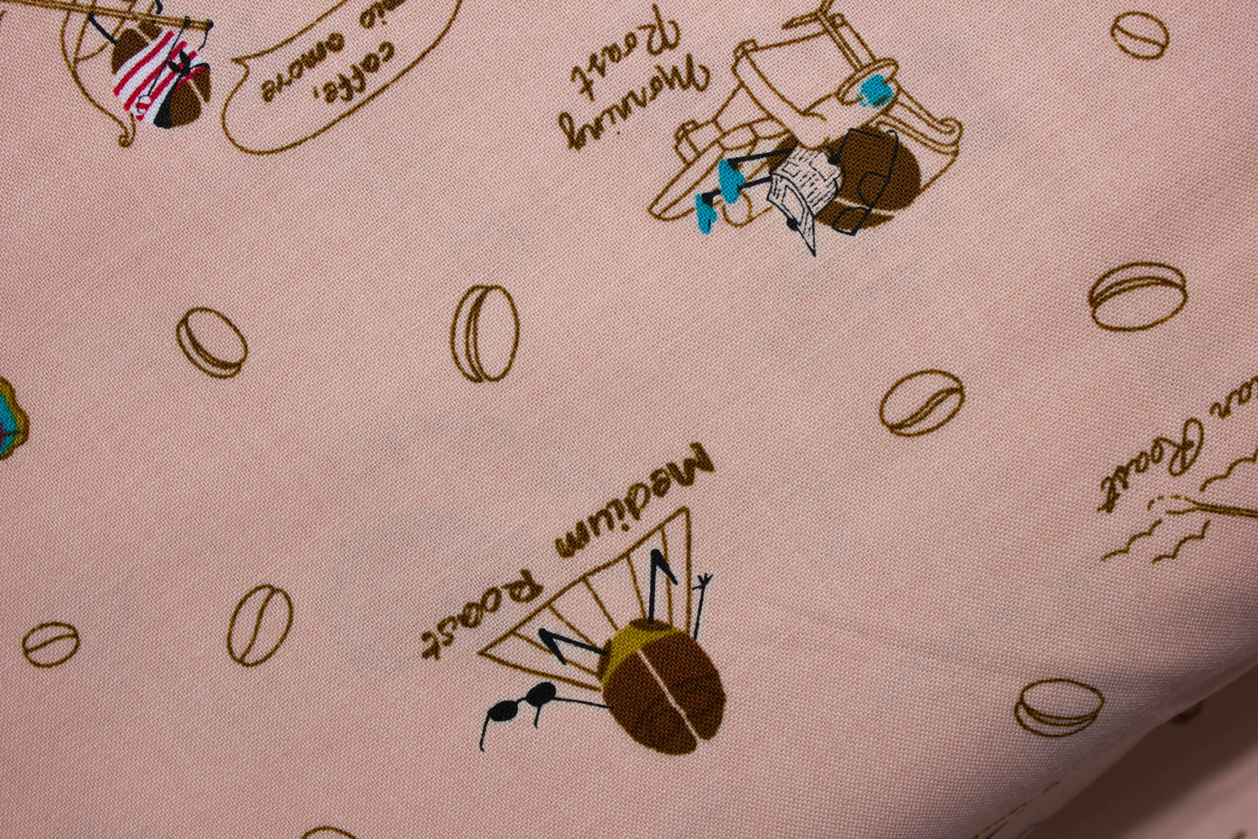 Pink with Coffee Bean Roast Varieties: Caf-fiend for Ink and Arrow Fabrics