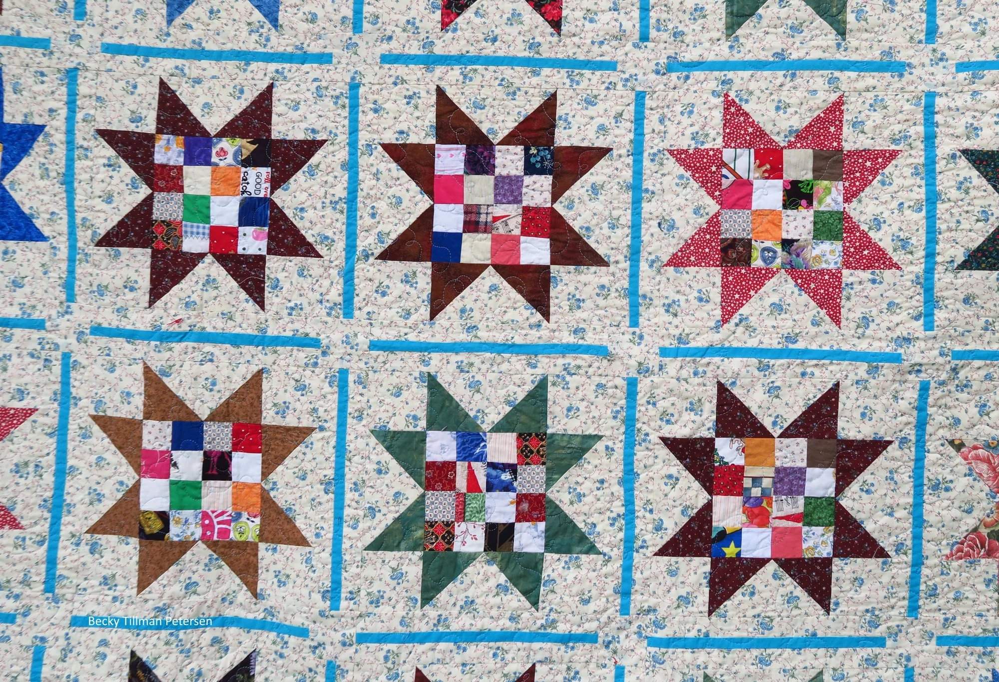 "Scrappy Sawtooth Stars"