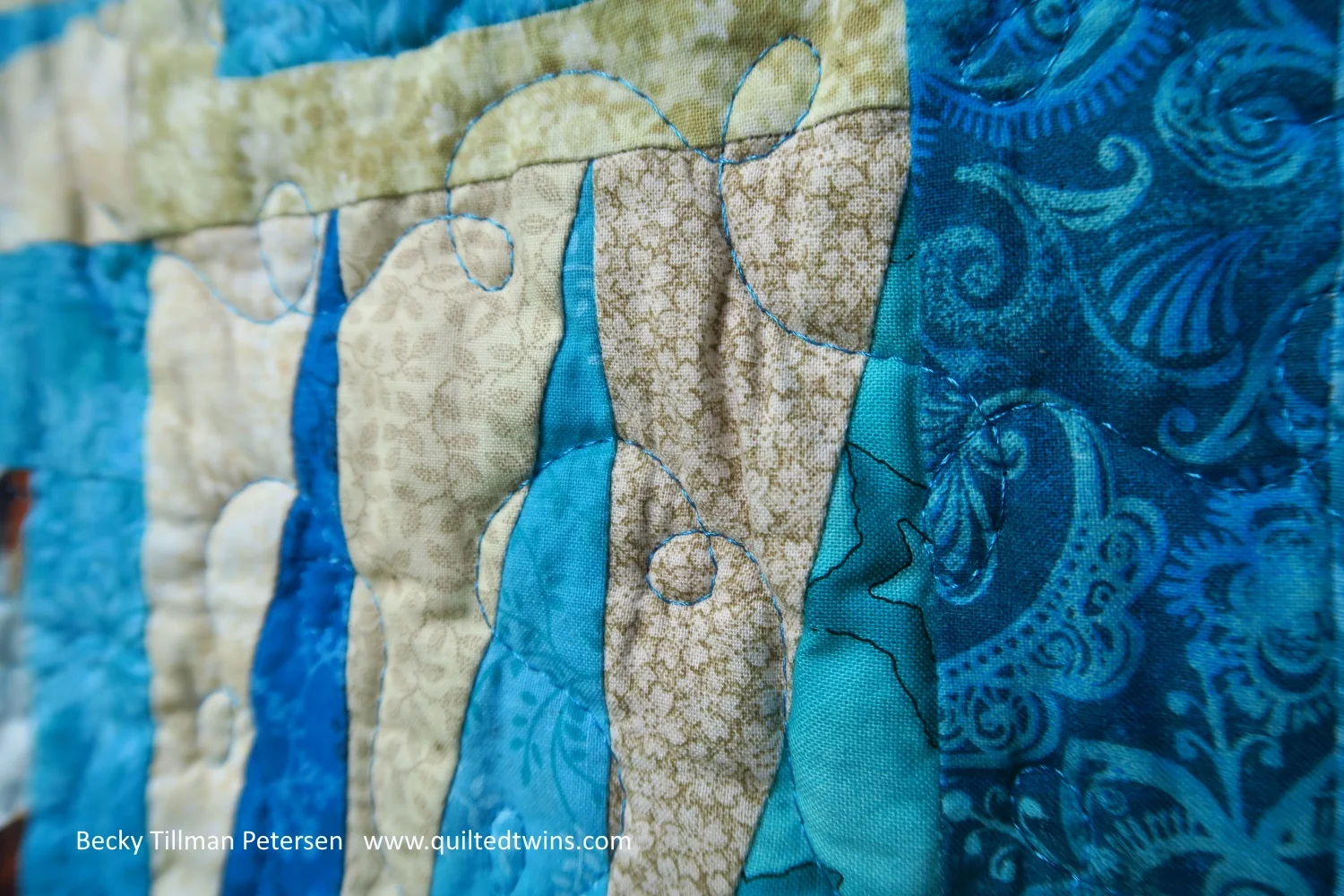 i did loops quilting, as I did all three of the sister's quilts.