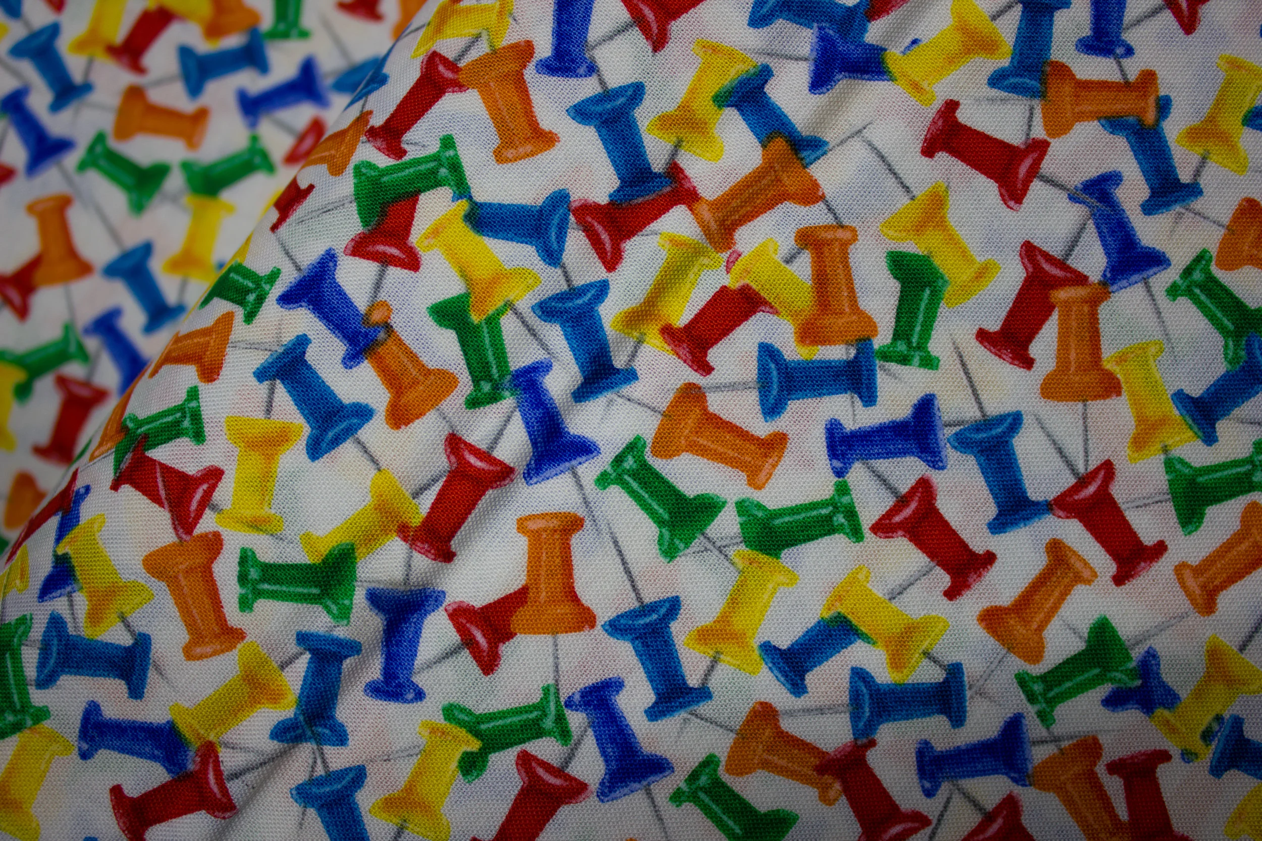 Thumbtacks - "Office" by Maria Kalinowski for Kanvas and Benartex