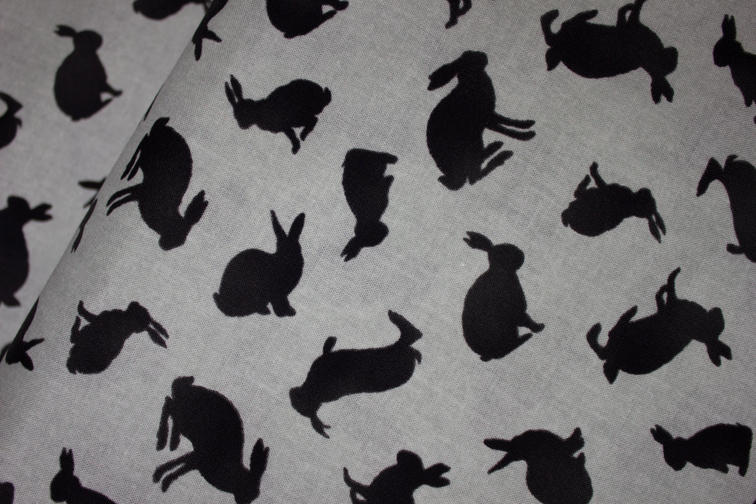 Garden Tales by Tracie Lyn Huskamp - Black Animal Silhouettes on Light Green for Windham discount quilting fabric