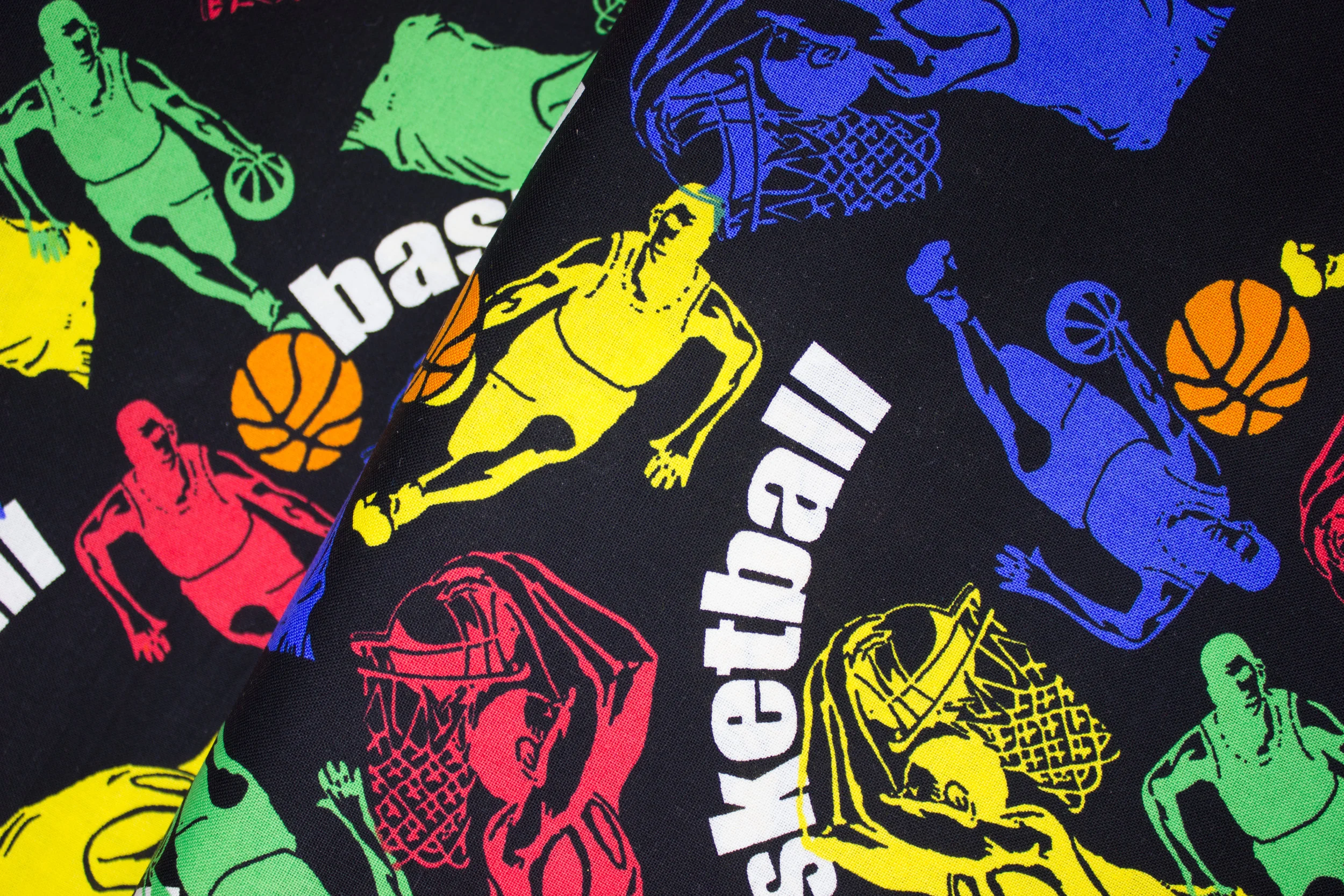 Basketball Silhouettes on Black - VIP Prints by Cranston