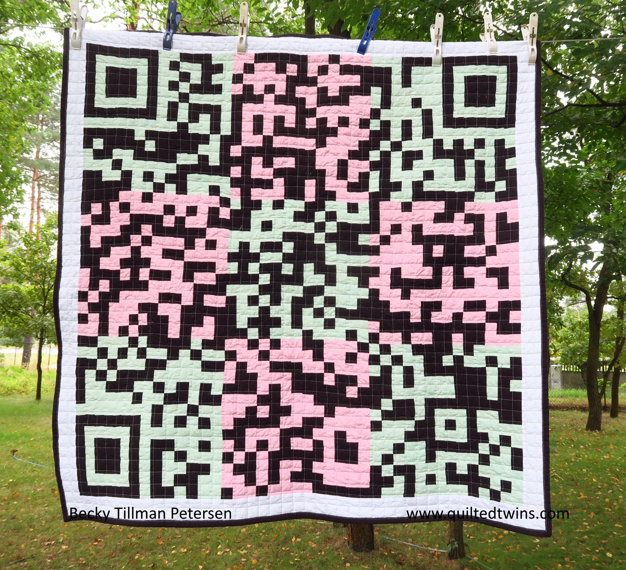 "Quilted Twins QR code" 