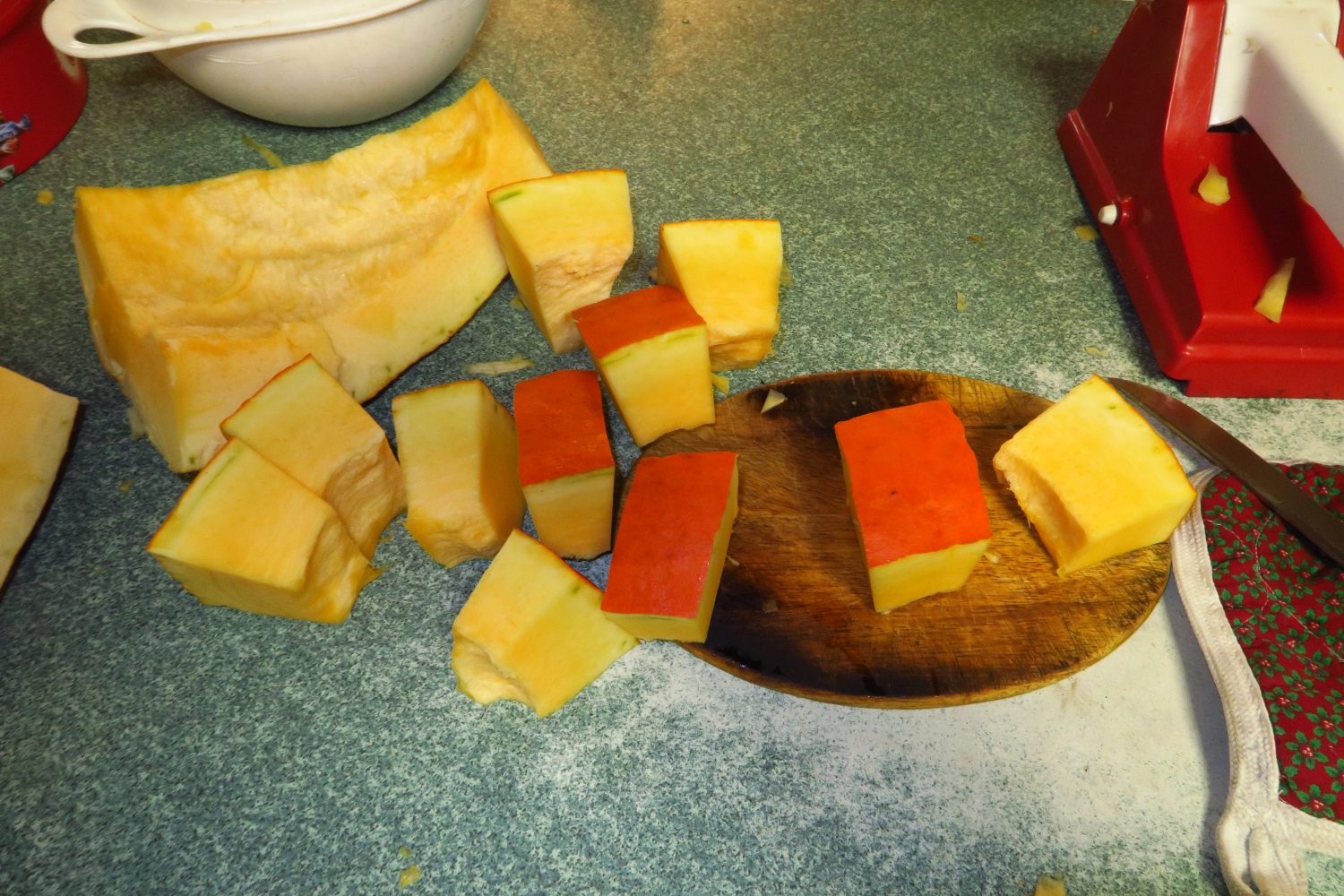3. Cut it into chunks.