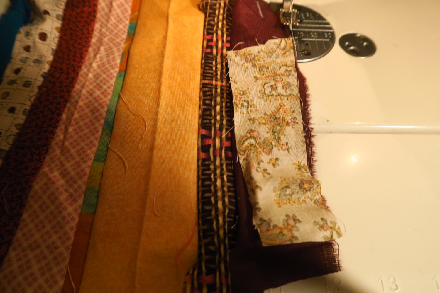 Use small and wide strips for interest.
