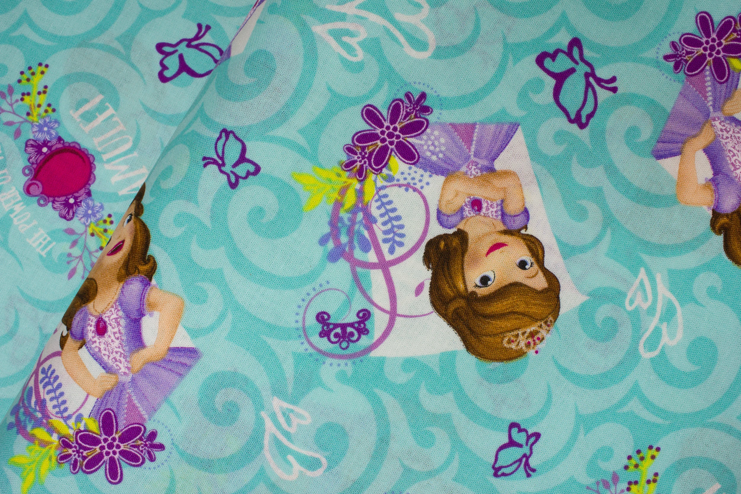 Teal with Princess Sofia and Butterflies: Sofia the Power of the Amulet for Springs Creative
