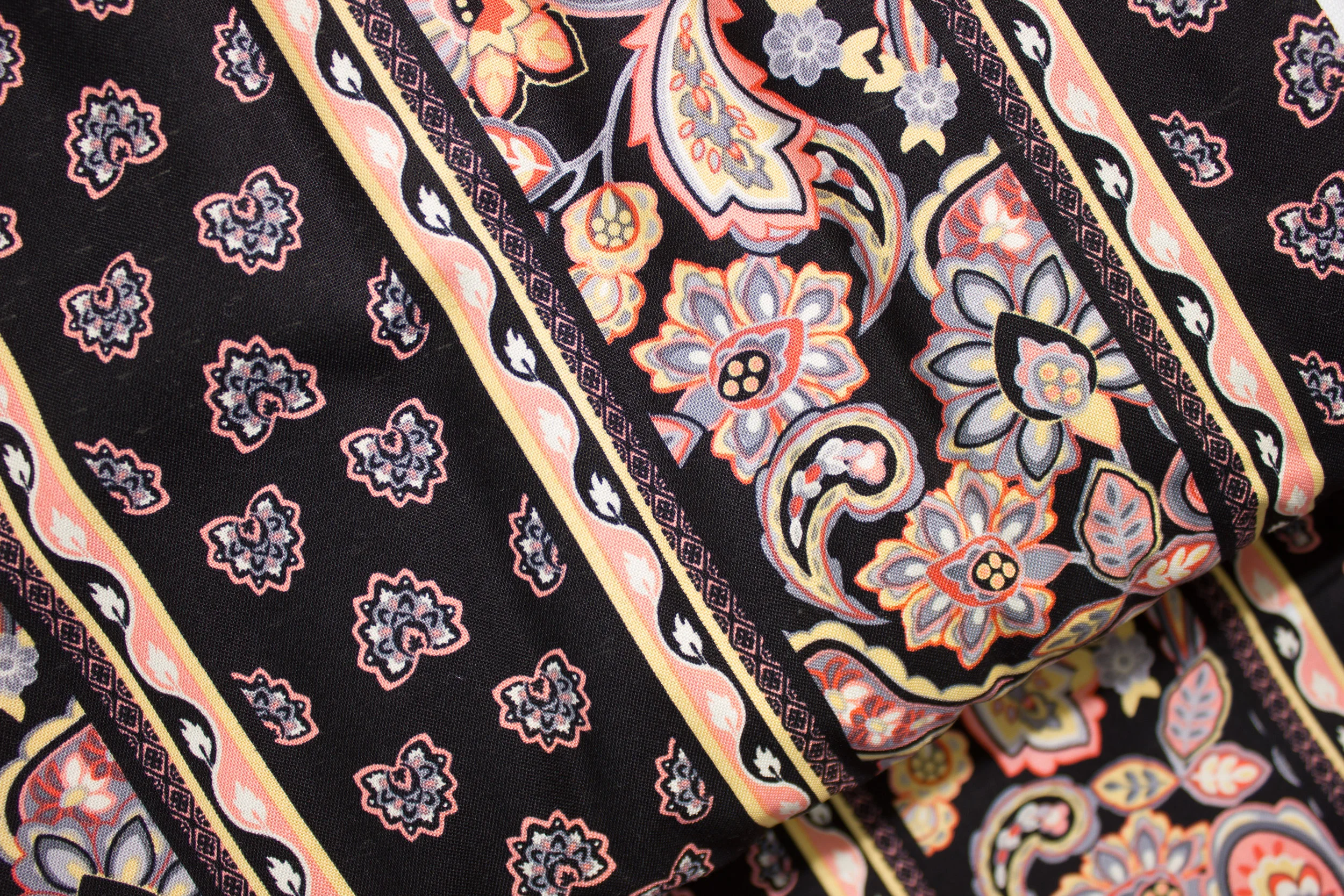 Black, Cream, Gray, and Coral Stripes: Morriston Stripe Coral For Fabri-Quilt Inc.