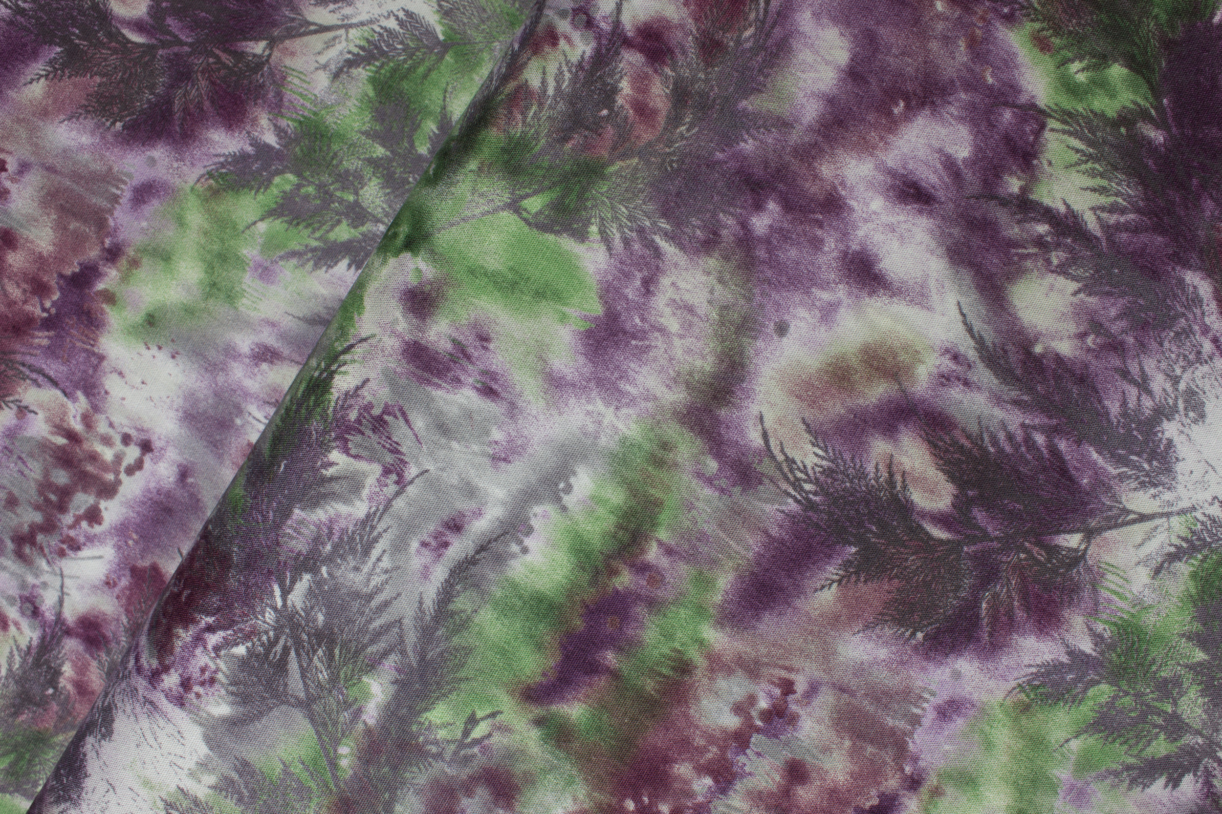 Purple, Green, Gray with Ferns: Amethyst "Natural Instincts" for Hoffman