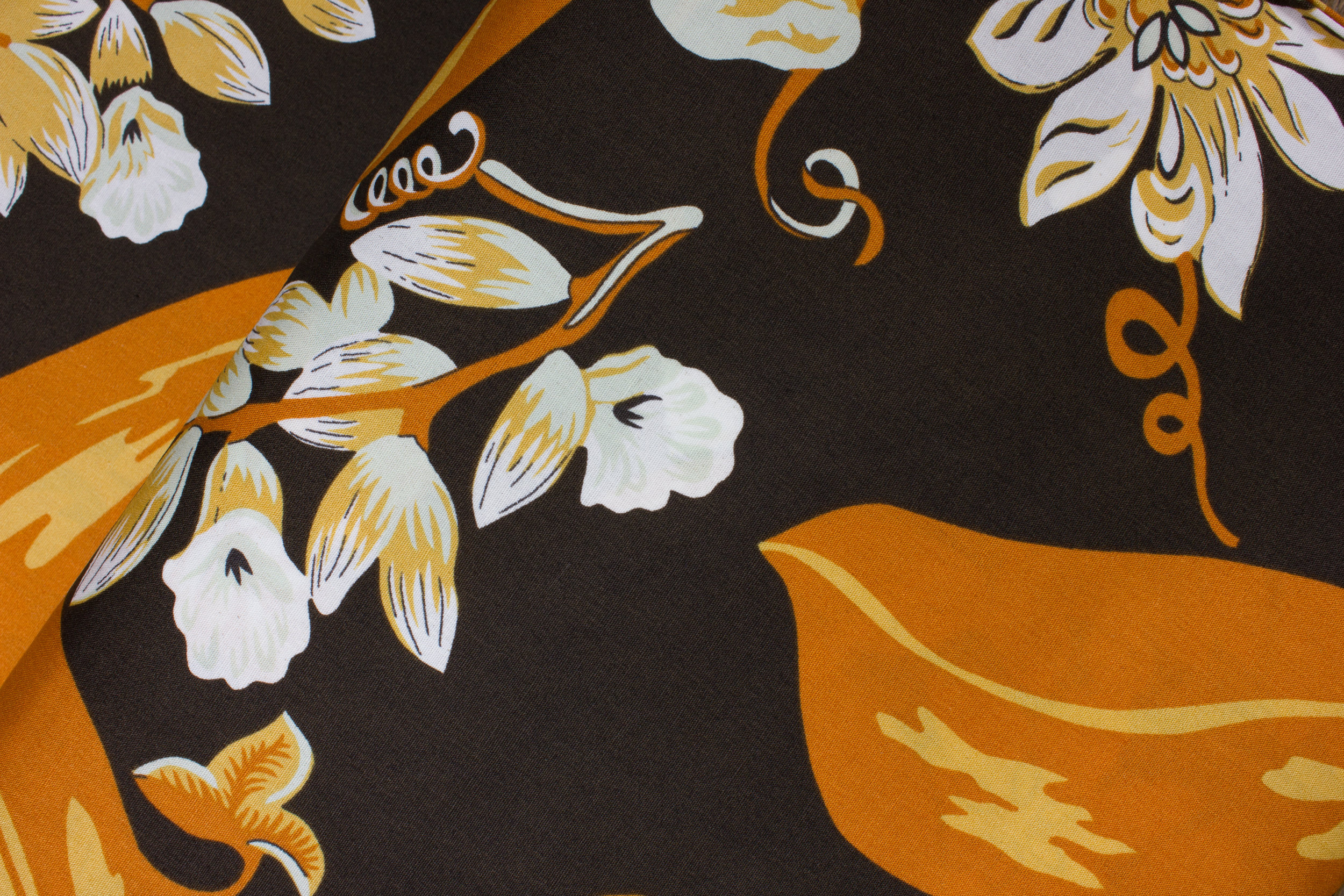 Chocolate Brown with Orange, Tans, and White: Canopy Cove for Hoffman