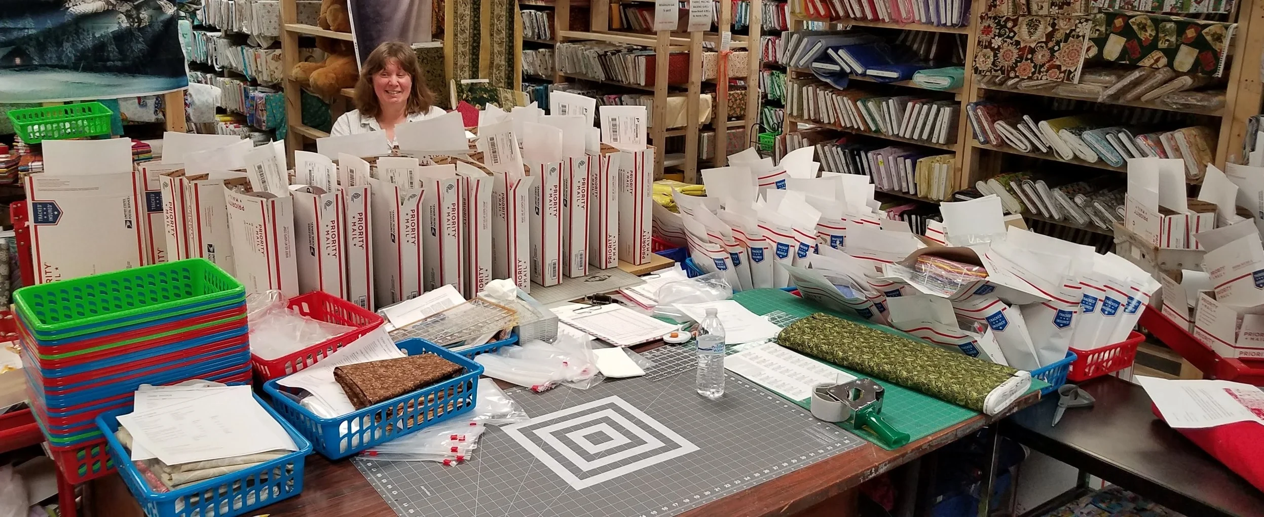 We went ahead and put together some of the orders for them so they could be taped on Monday.