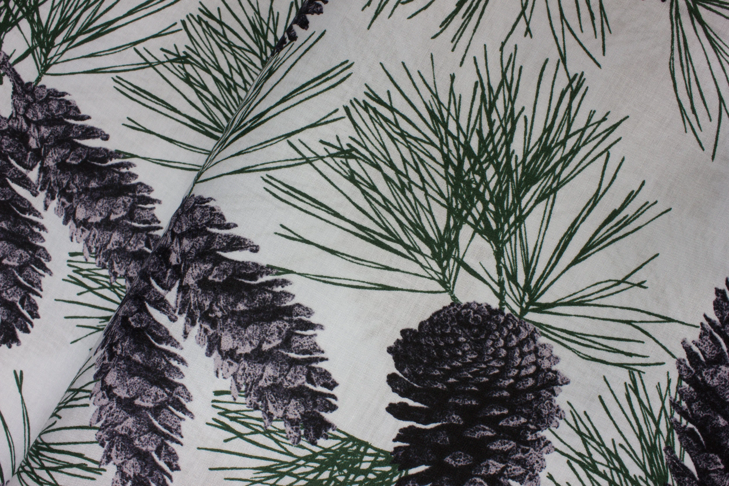 Blue/Gray with Pine Cones and Pine Needles: Rustic Refined for Hoffman