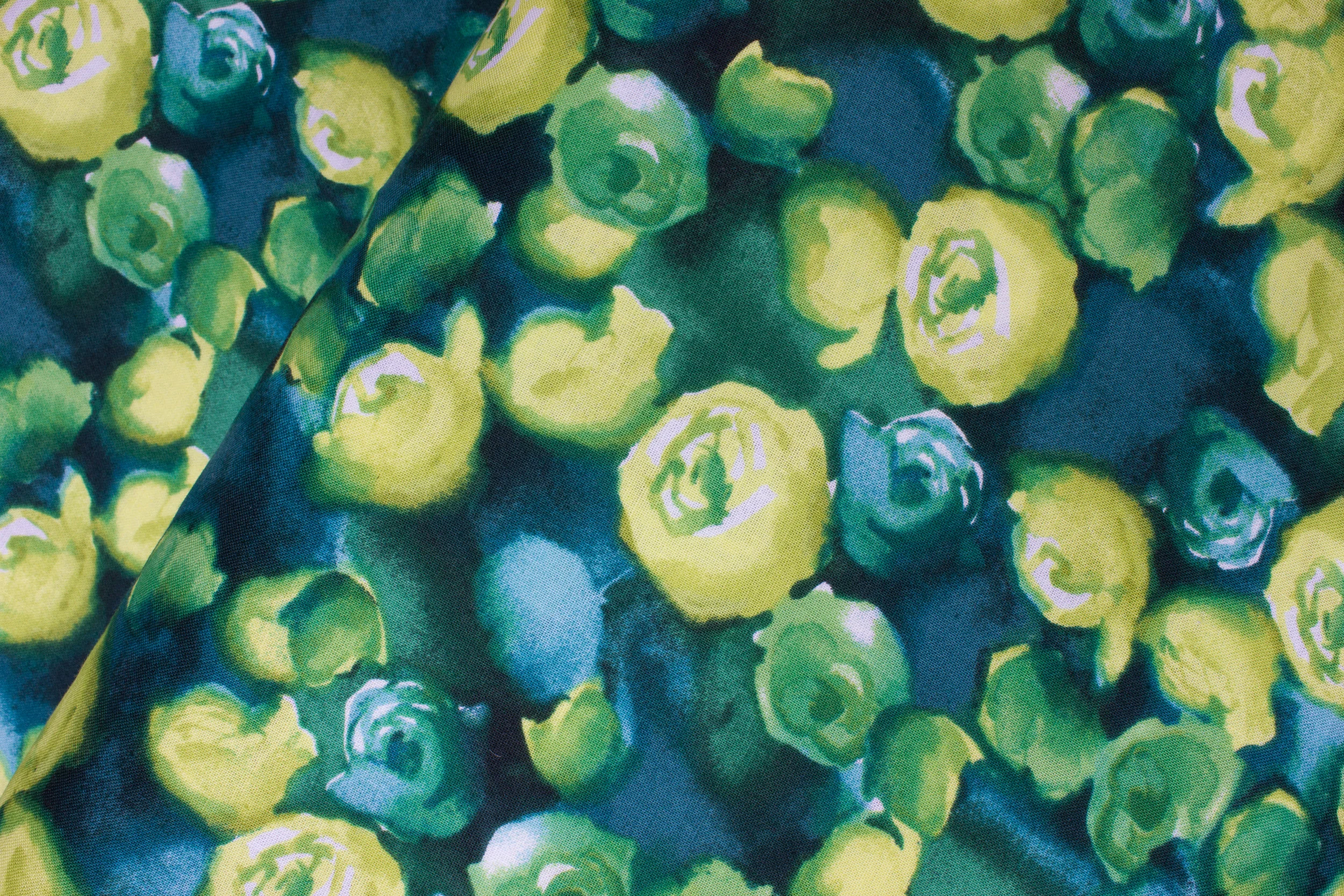 Greens and Teals, Watercolor Roses: Florista for Hoffman