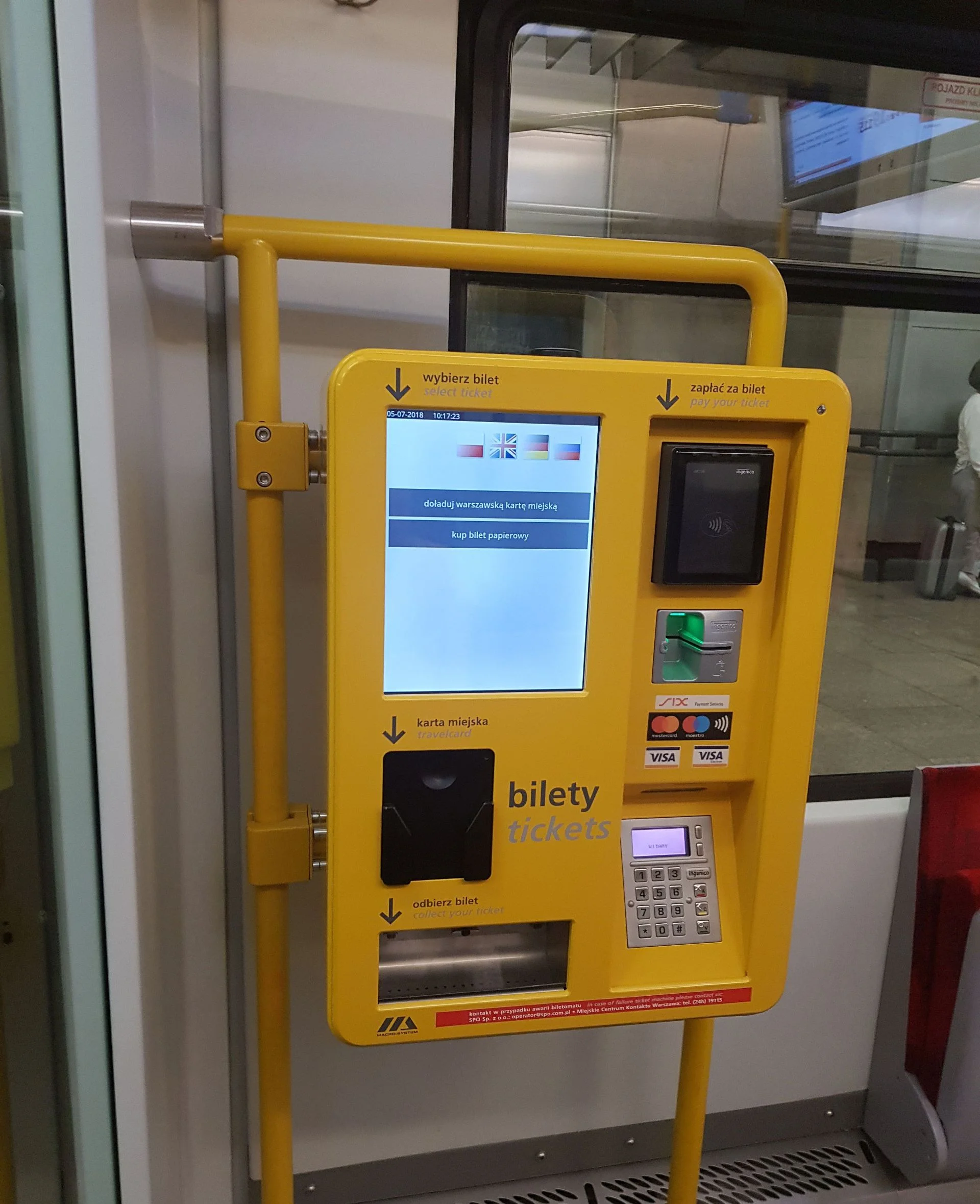 These little machines take a credit card.