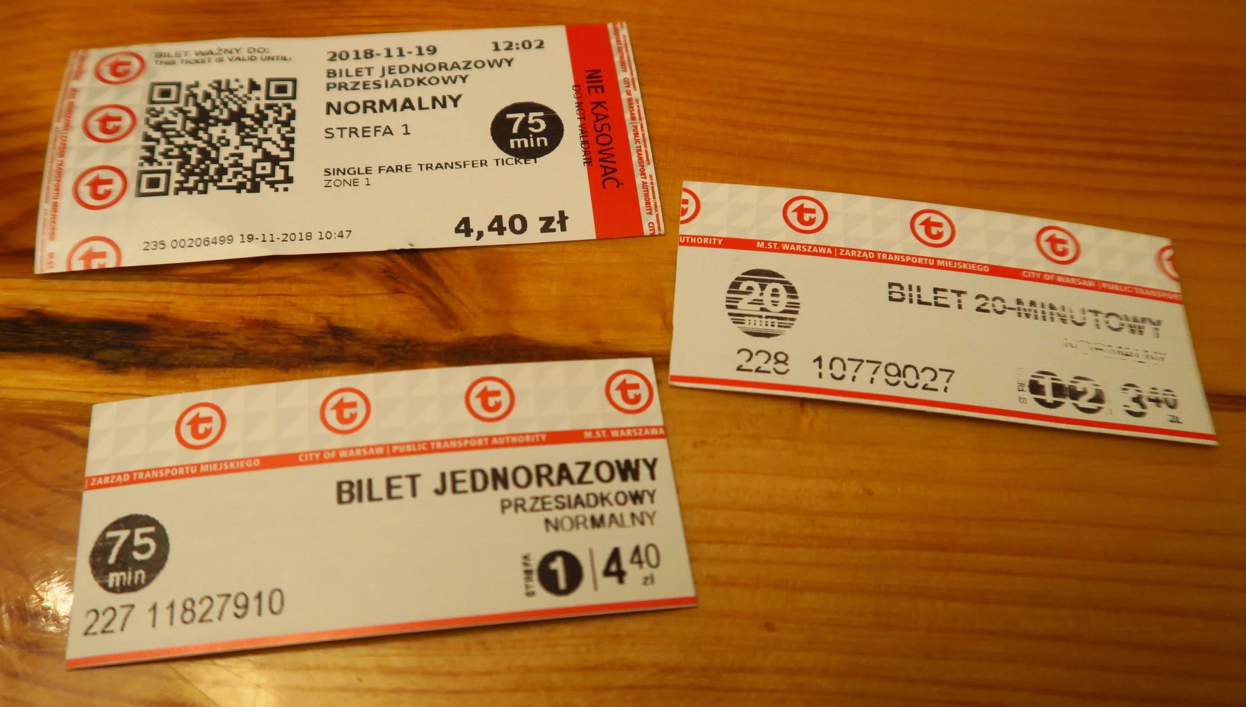 Our total tickets we had to buy today. They cost a total of 12.20 zl which is $3.23 USD at today’s exchange rate. We both went, so that is what it cost each of us.