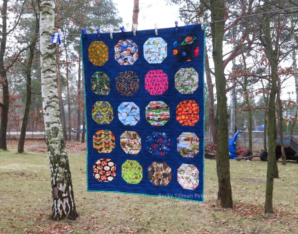 I Spy Snowball quilt finished