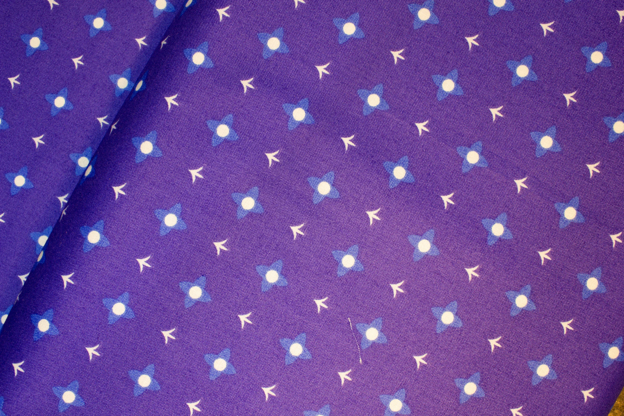 Arrows and Four Leaf Clovers on Blue - The Lovely Hunt - by Lizzy House for Andover