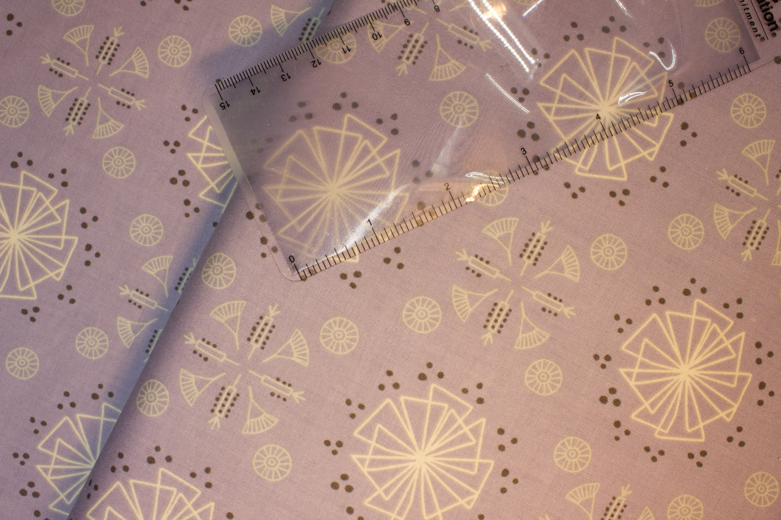 Periwinkle with Geometric Designs: Sketchbook for Andover