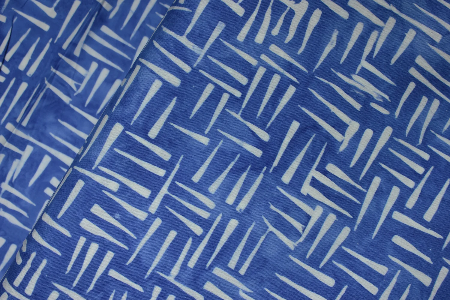 White Golf Tees on Blue - Anthology Batiks