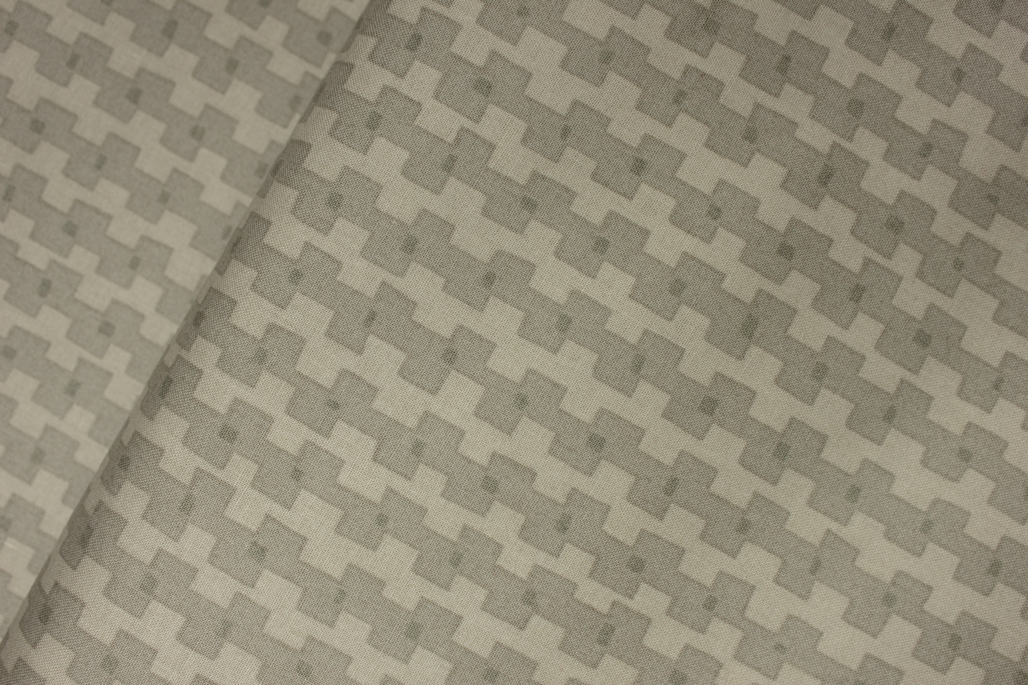 Double Vision - Taupe Design on Tan - by Joanie Morrow for Andover