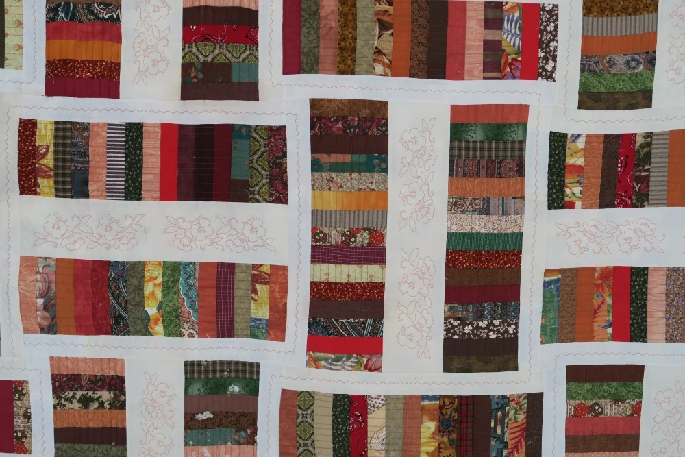 Bronze Coins - part of my 2” series of quilts.