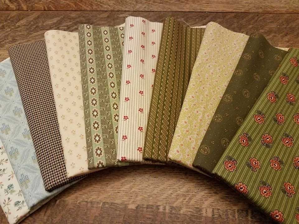 "Civil War" prints galore! - note - all of the shown fabric bundles are sold out!
