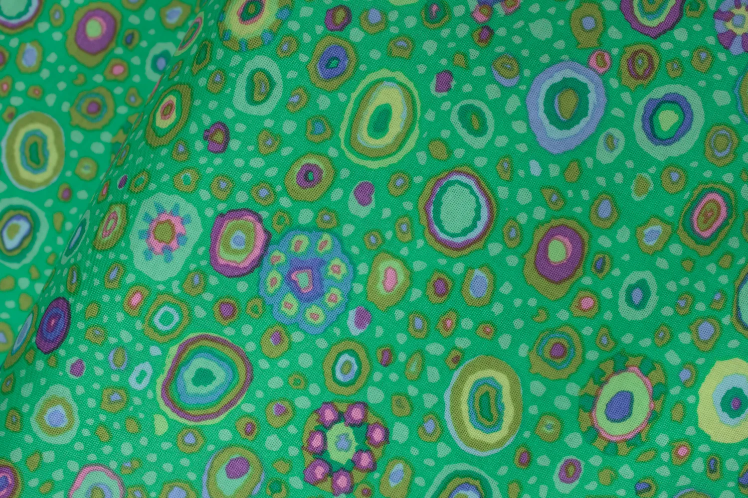 Roman Glass on Emerald Green  - Kaffe Fassett Collective by FreeSpirit Fabrics