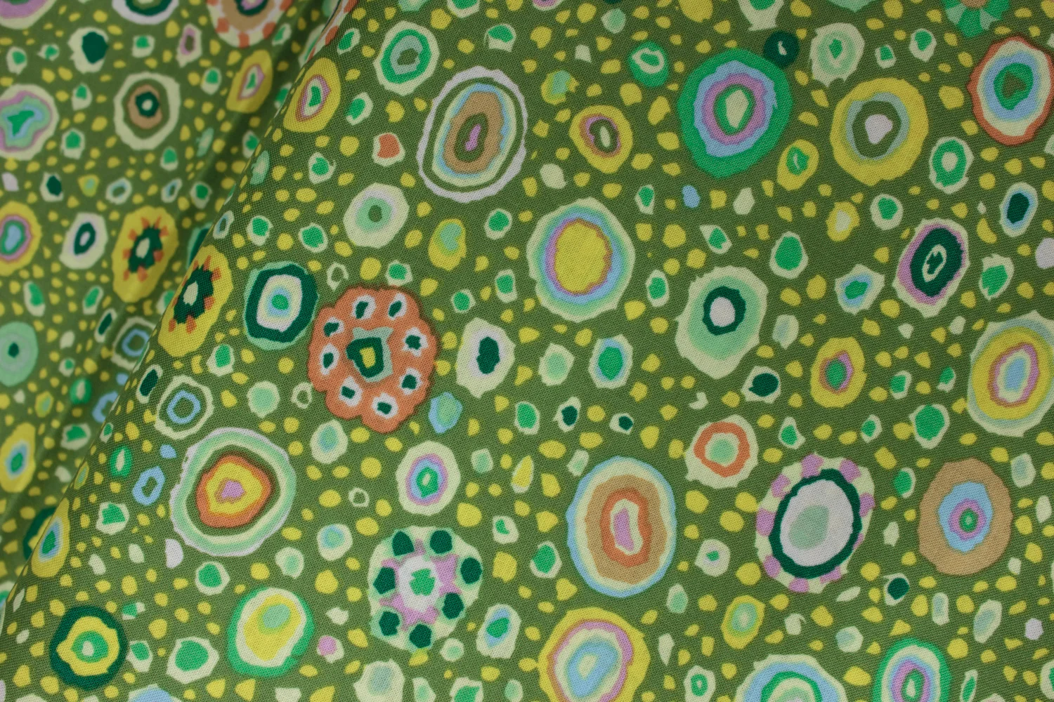 Roman Glass on Leafy Green  - Kaffe Fassett Collective by FreeSpirit Fabrics
