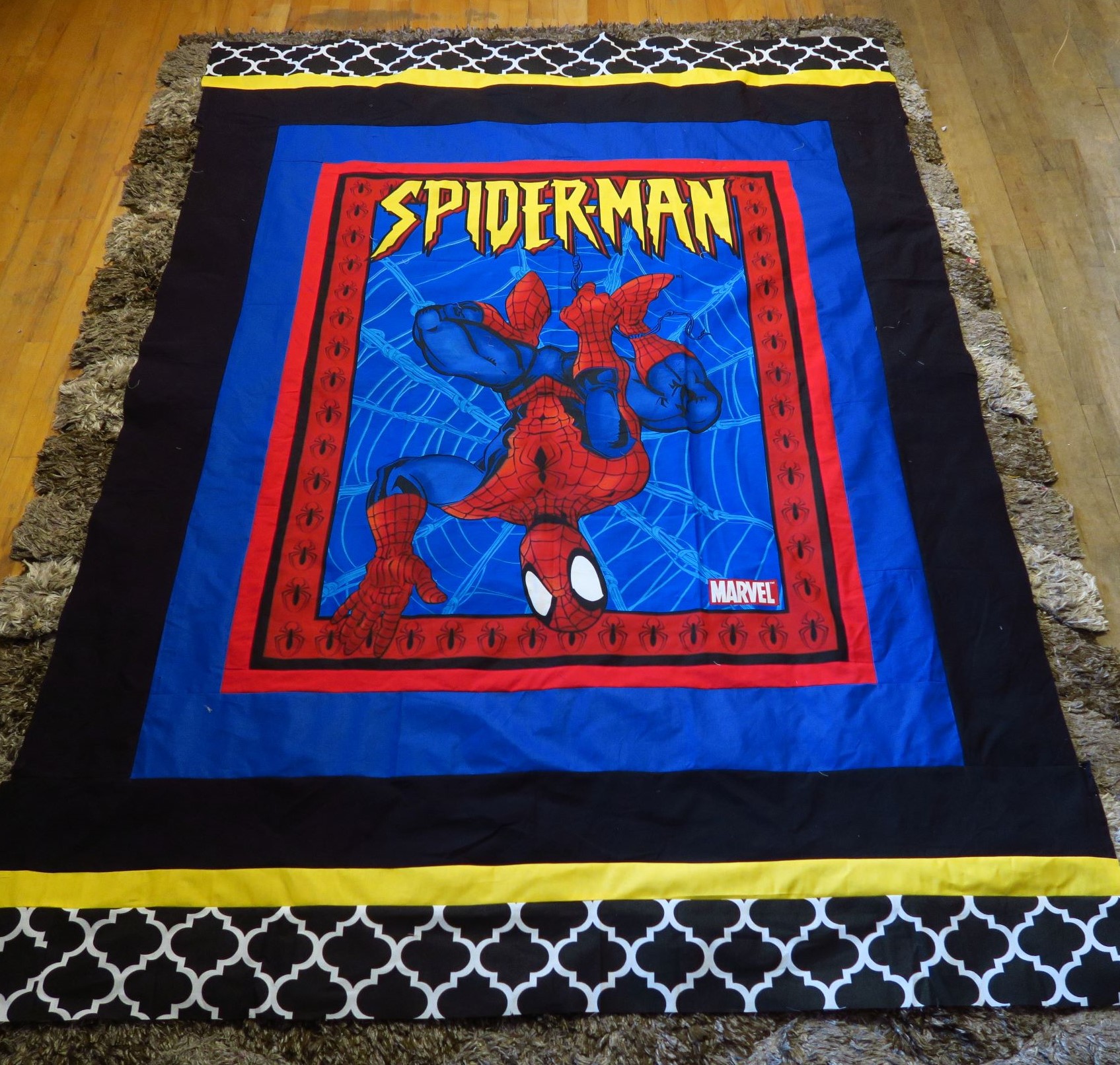 Spiderman panel. I added the borders. These ones will all go quickly. They are very popular.