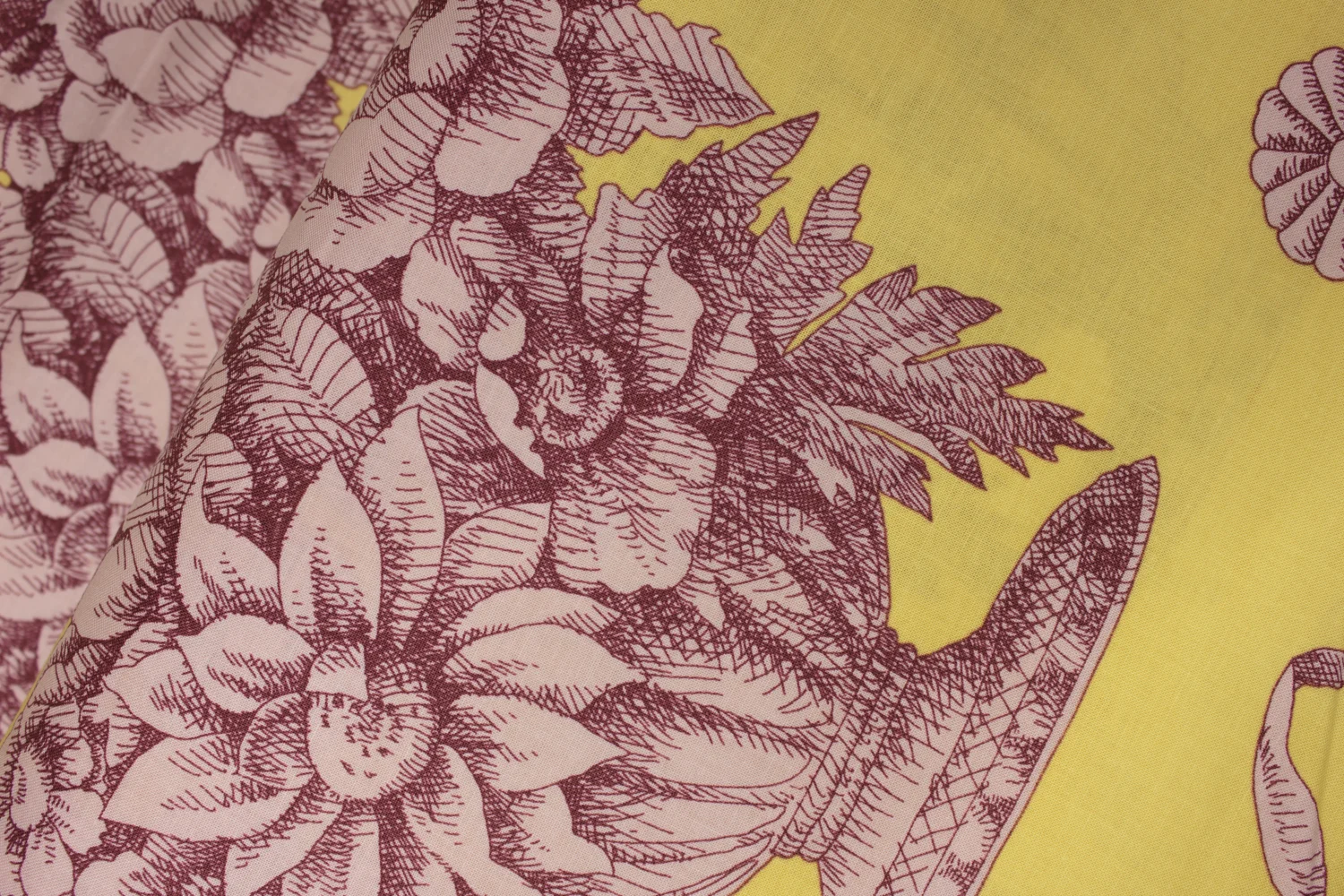 Stone Flower on Yellow  - Kaffe Fassett Collective by FreeSpirit Fabrics