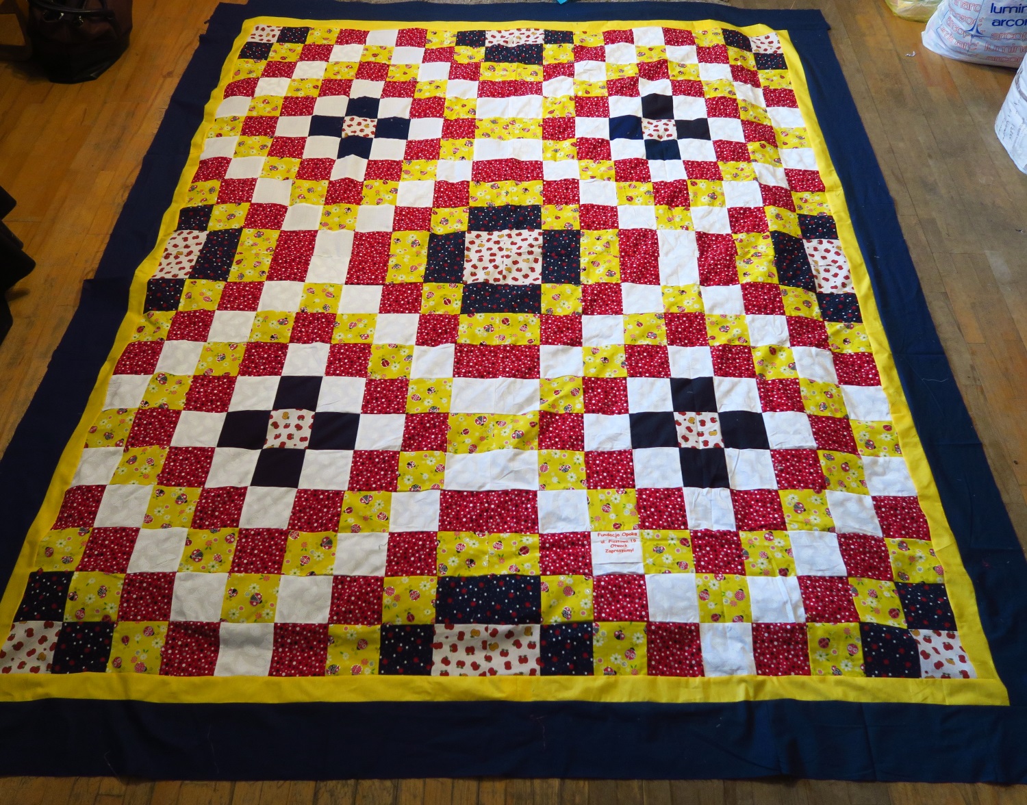 Fran made the top. I added the borders.