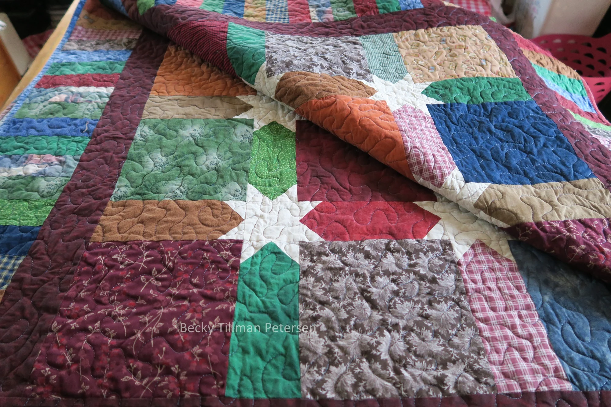 Jurek's Stars pattern finished