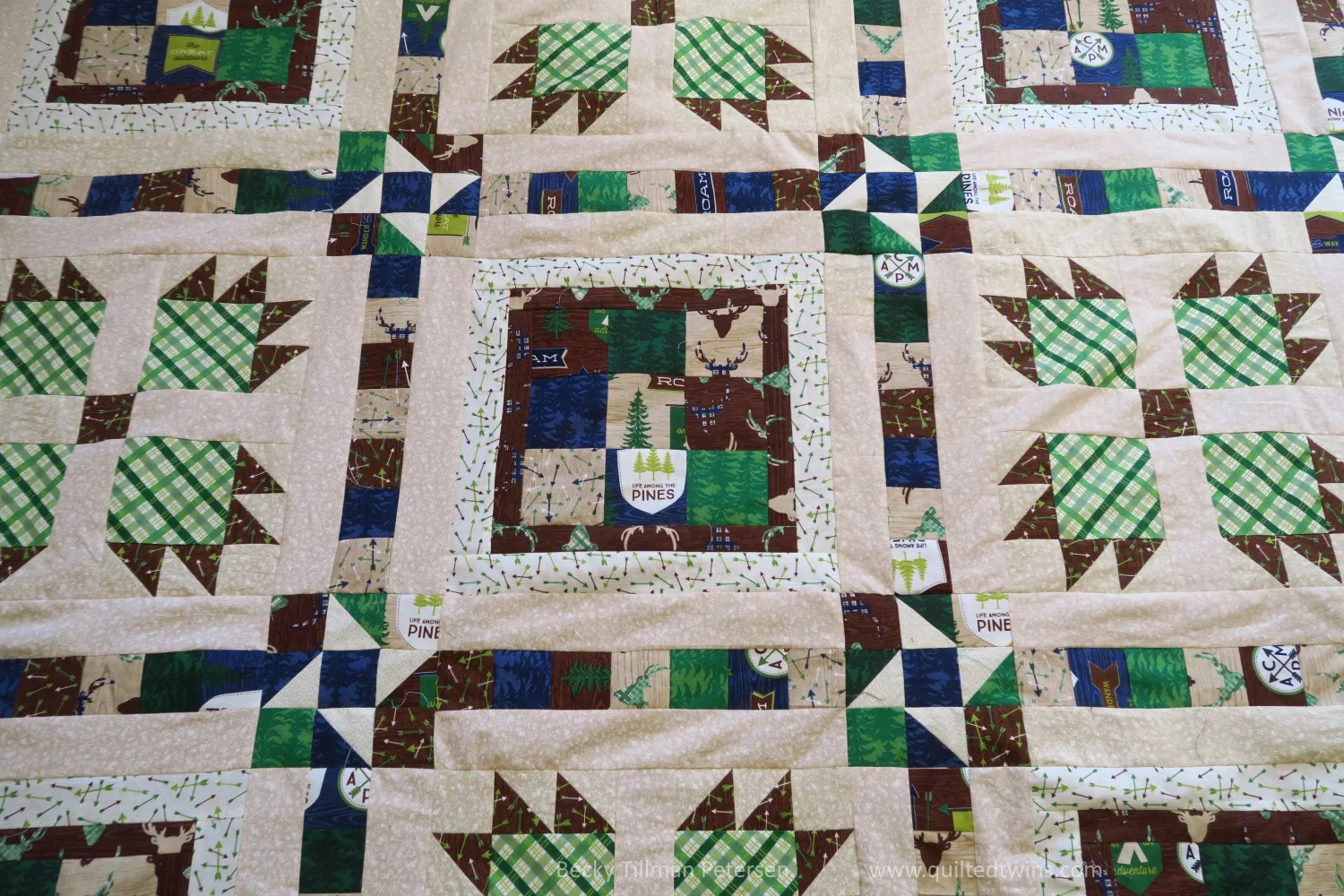 "Bear Paws in the Great outdoors" top finished