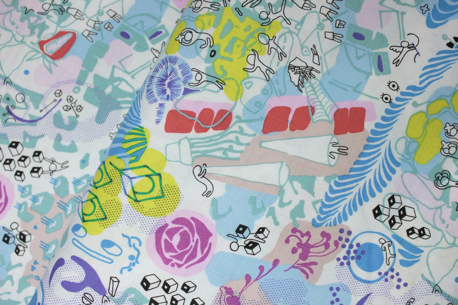 Fast Friends: Wild Party on White - by Juliana Horner for FreeSpirit
