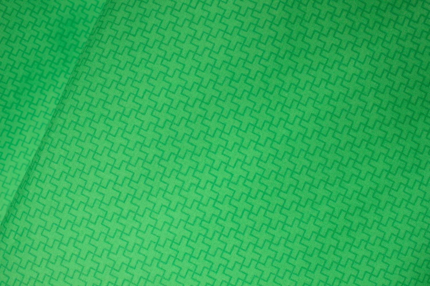 Green with Green Plus Sign Pattern: Green and Red for Marcus Fabrics