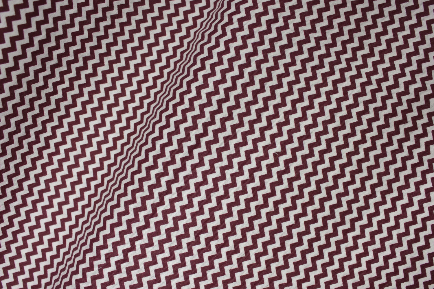 White with Burgundy Zig Zags or Chevrons
