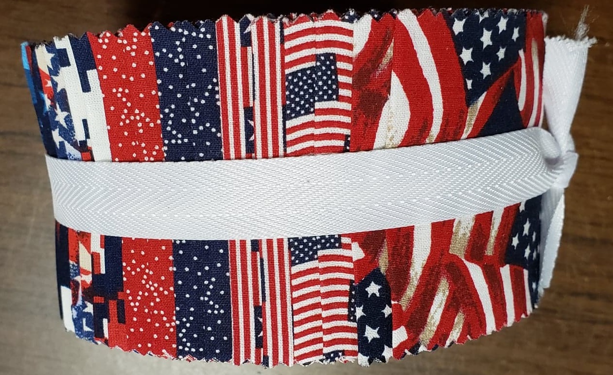 40 5 Patriotic Red and Blue Tonals Charm Pack