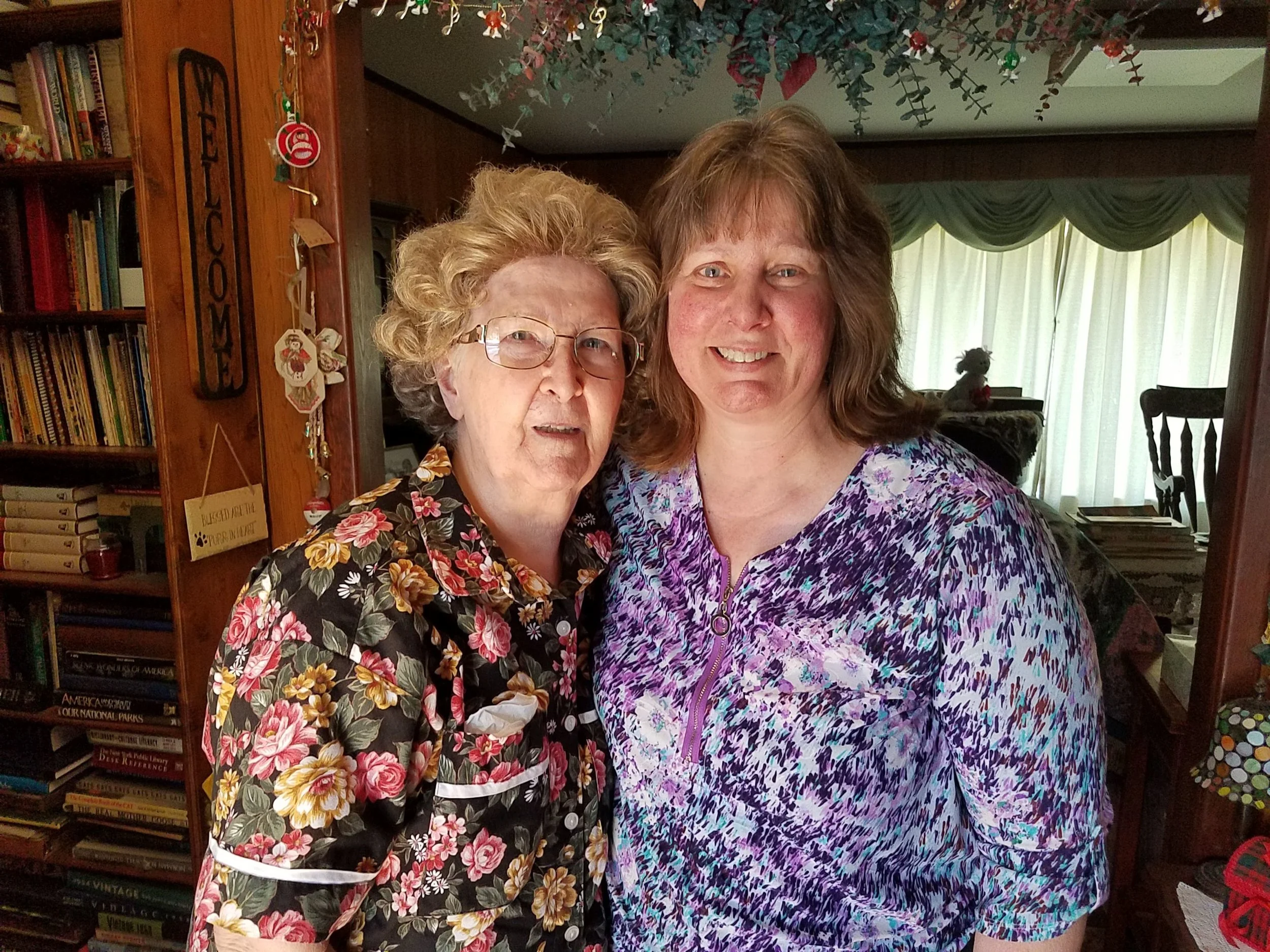 Mom and me.