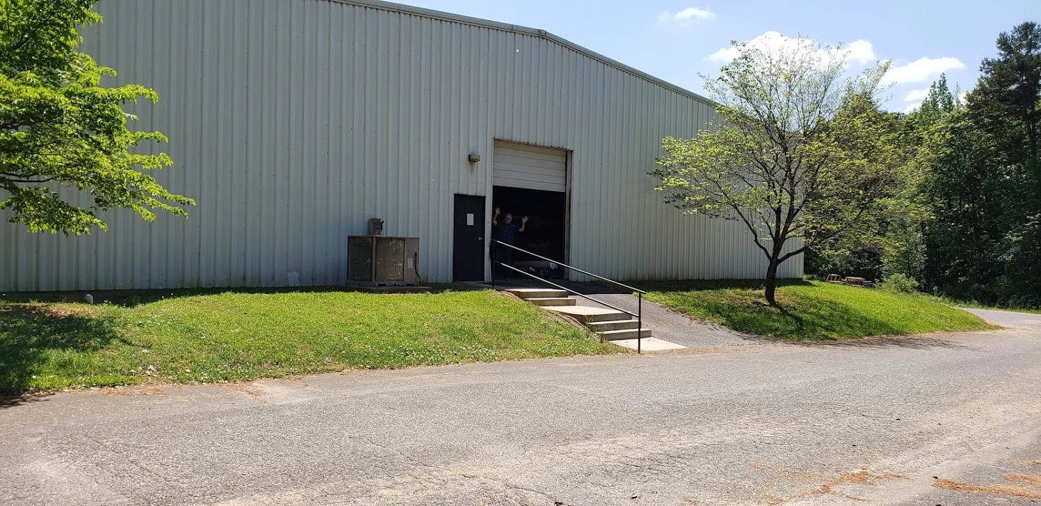 This is the big warehouse building where the fabric is.